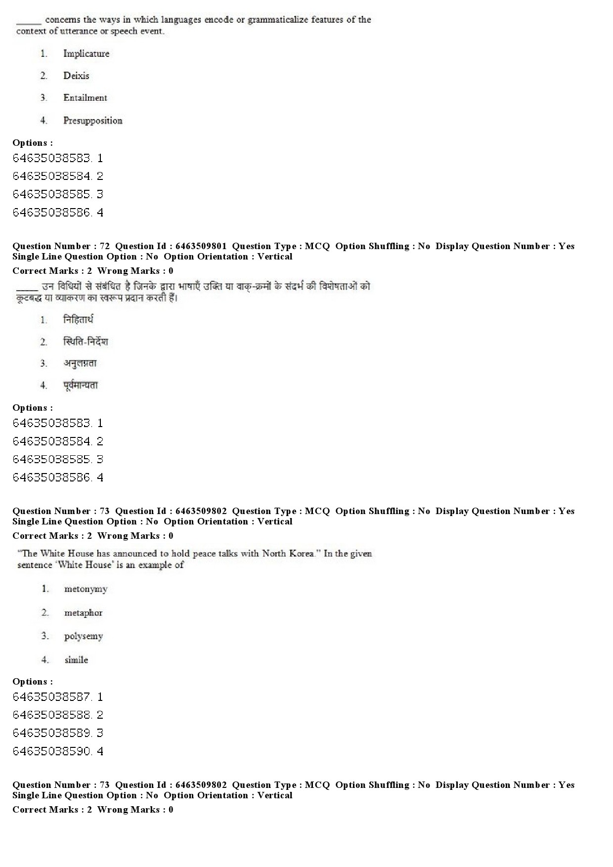 UGC NET Linguistics Question Paper June 2019 48