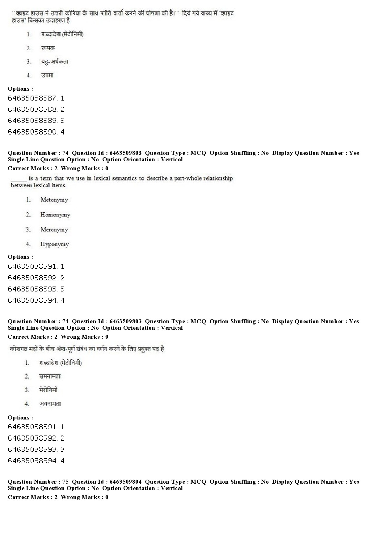 UGC NET Linguistics Question Paper June 2019 49