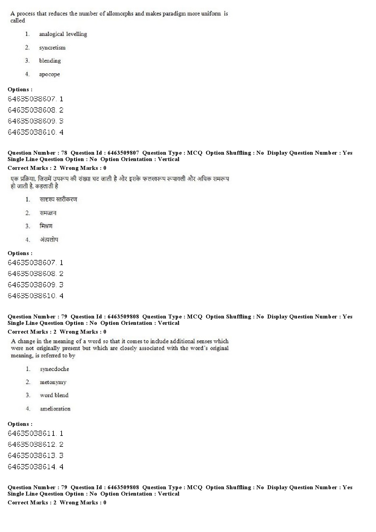 UGC NET Linguistics Question Paper June 2019 52