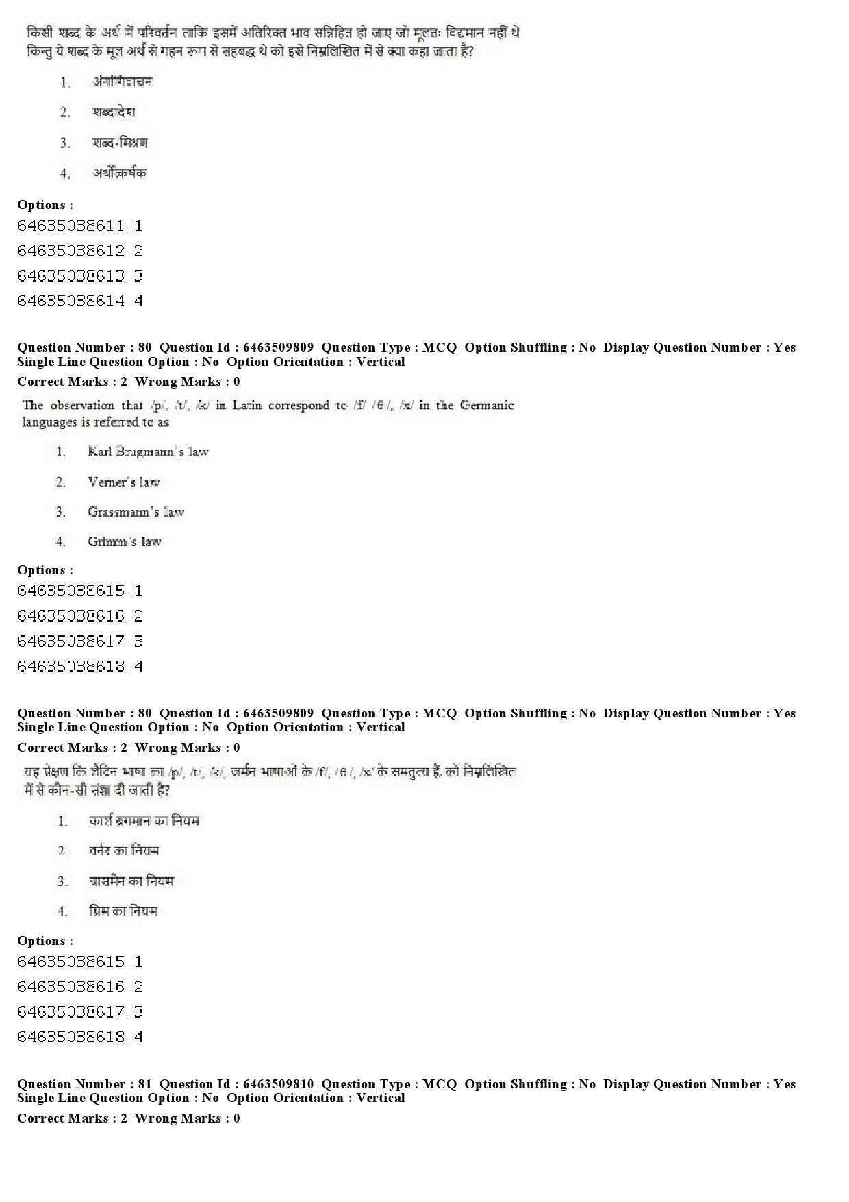 UGC NET Linguistics Question Paper June 2019 53