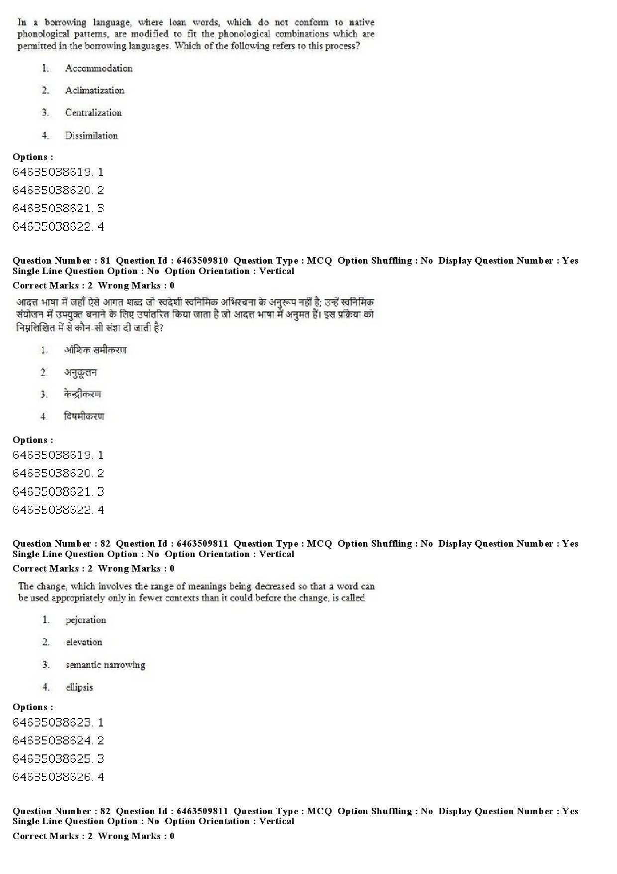 UGC NET Linguistics Question Paper June 2019 54