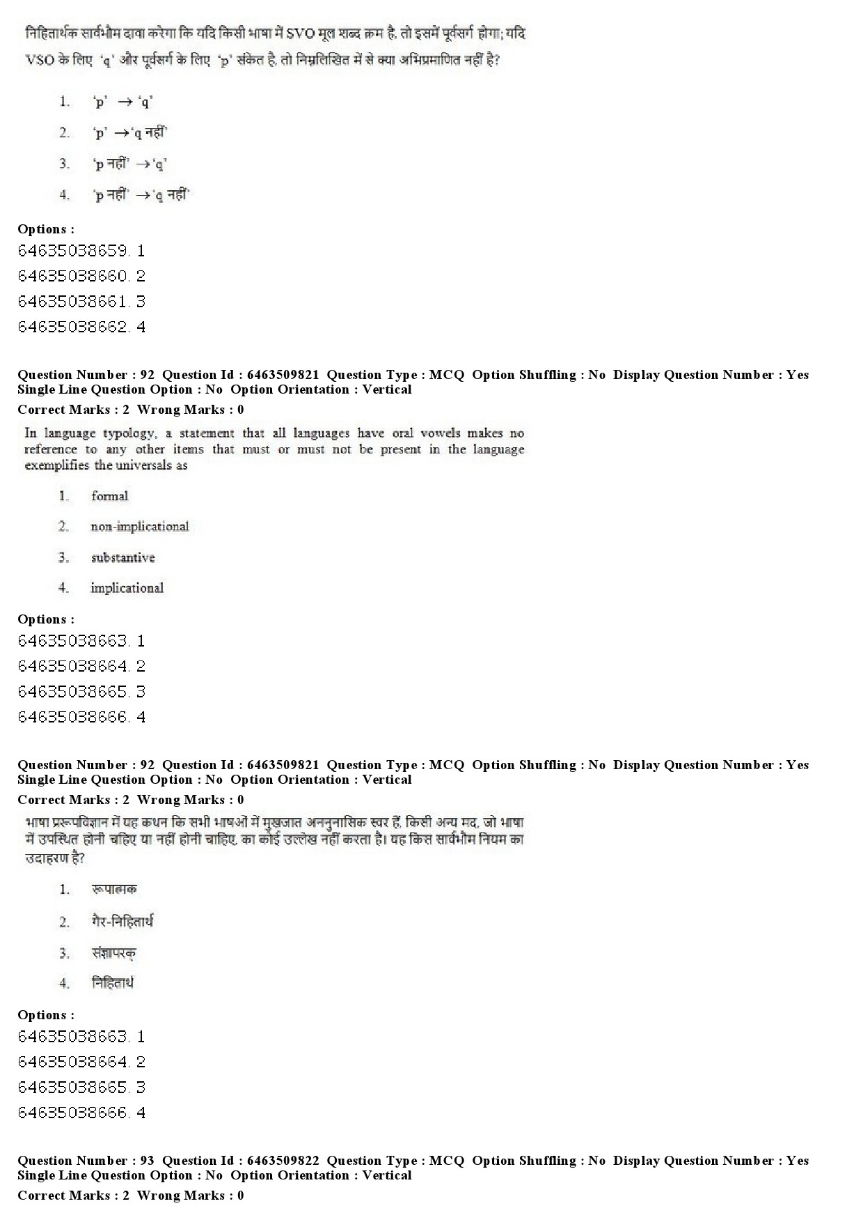 UGC NET Linguistics Question Paper June 2019 61