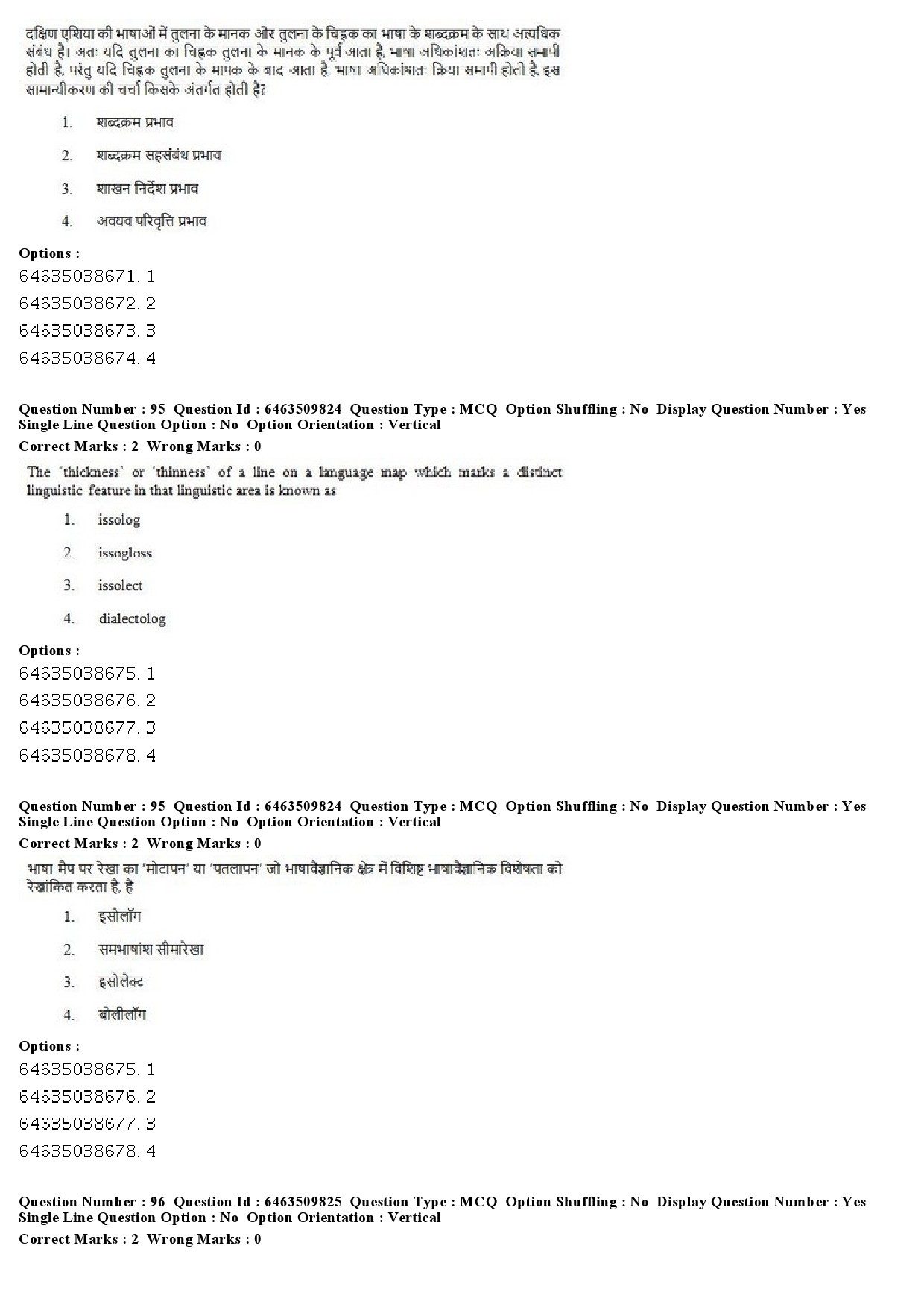 UGC NET Linguistics Question Paper June 2019 63