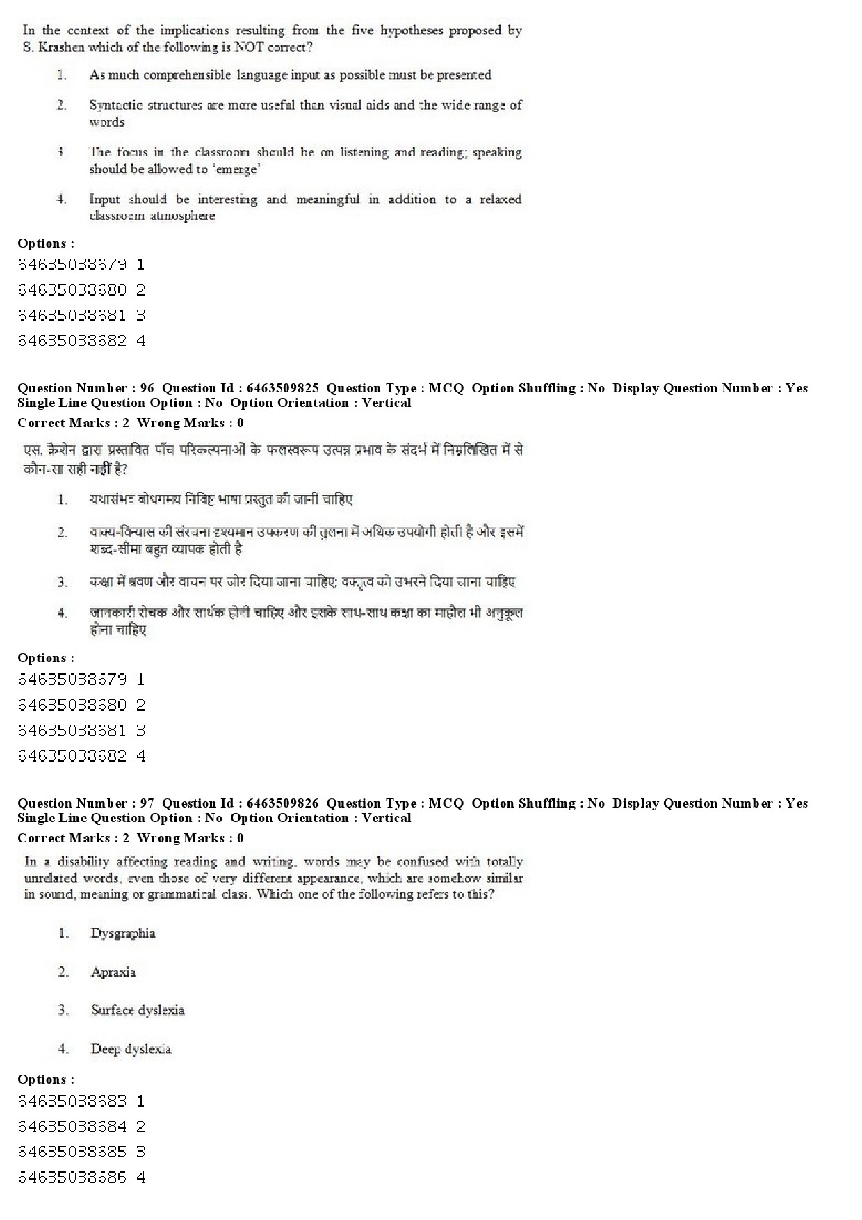 UGC NET Linguistics Question Paper June 2019 64