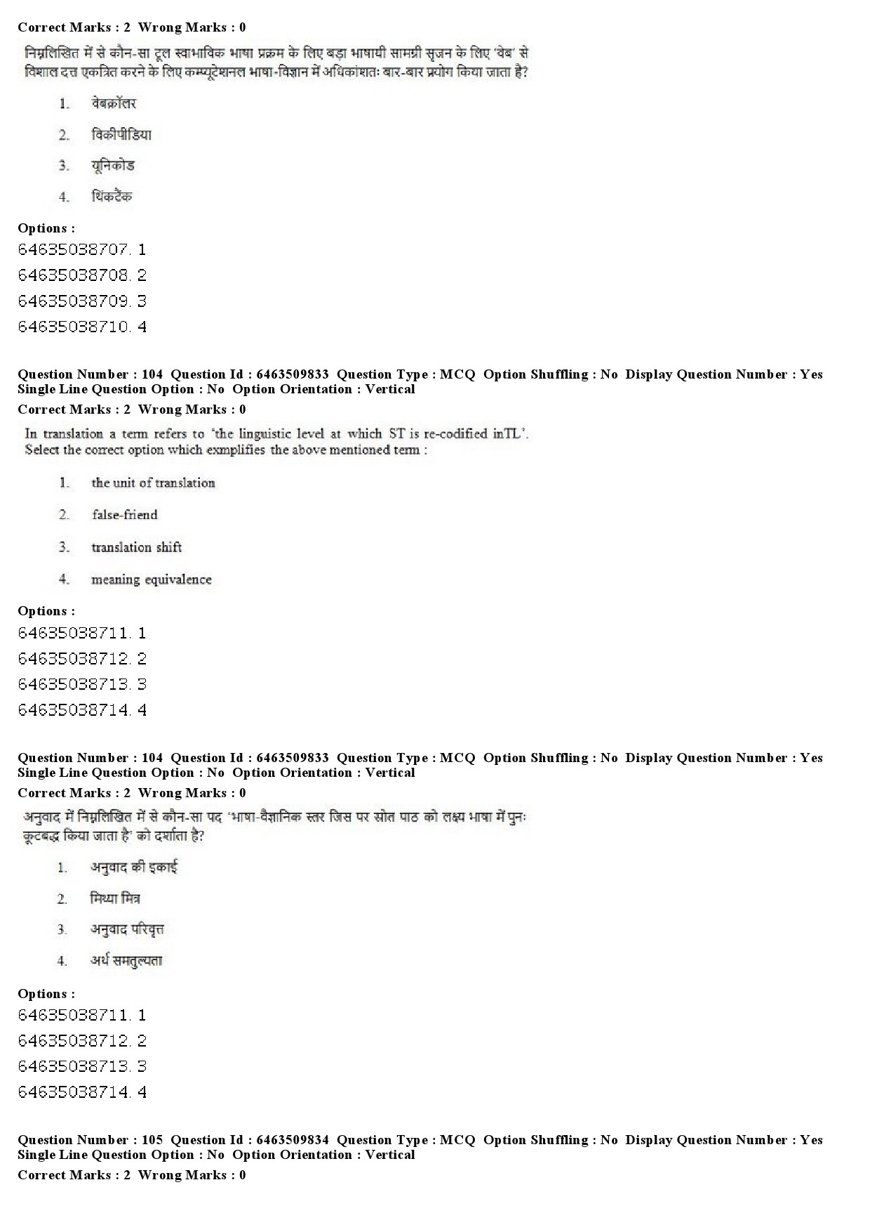 UGC NET Linguistics Question Paper June 2019 69