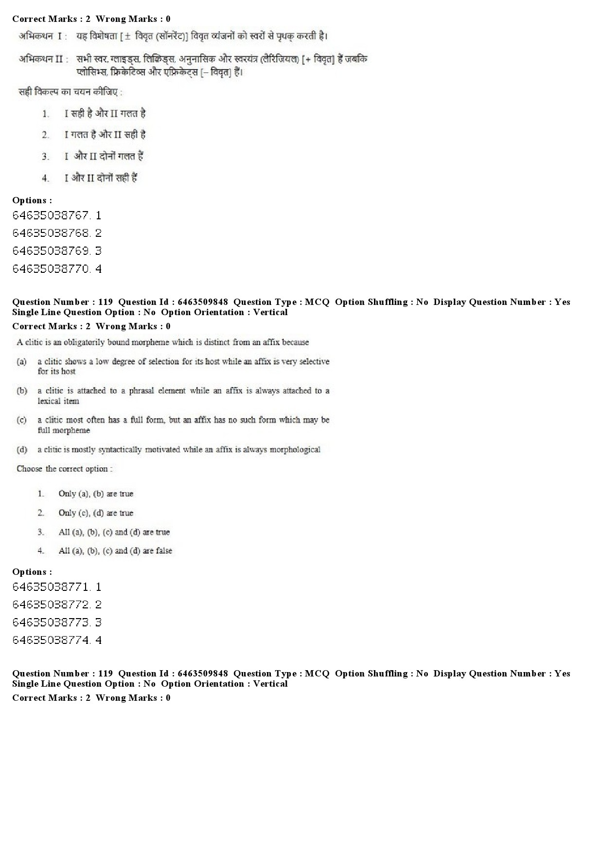 UGC NET Linguistics Question Paper June 2019 81