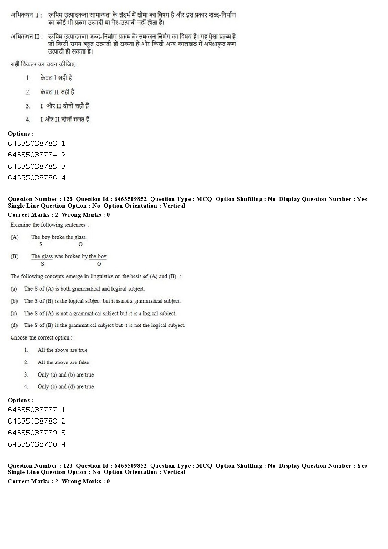 UGC NET Linguistics Question Paper June 2019 85