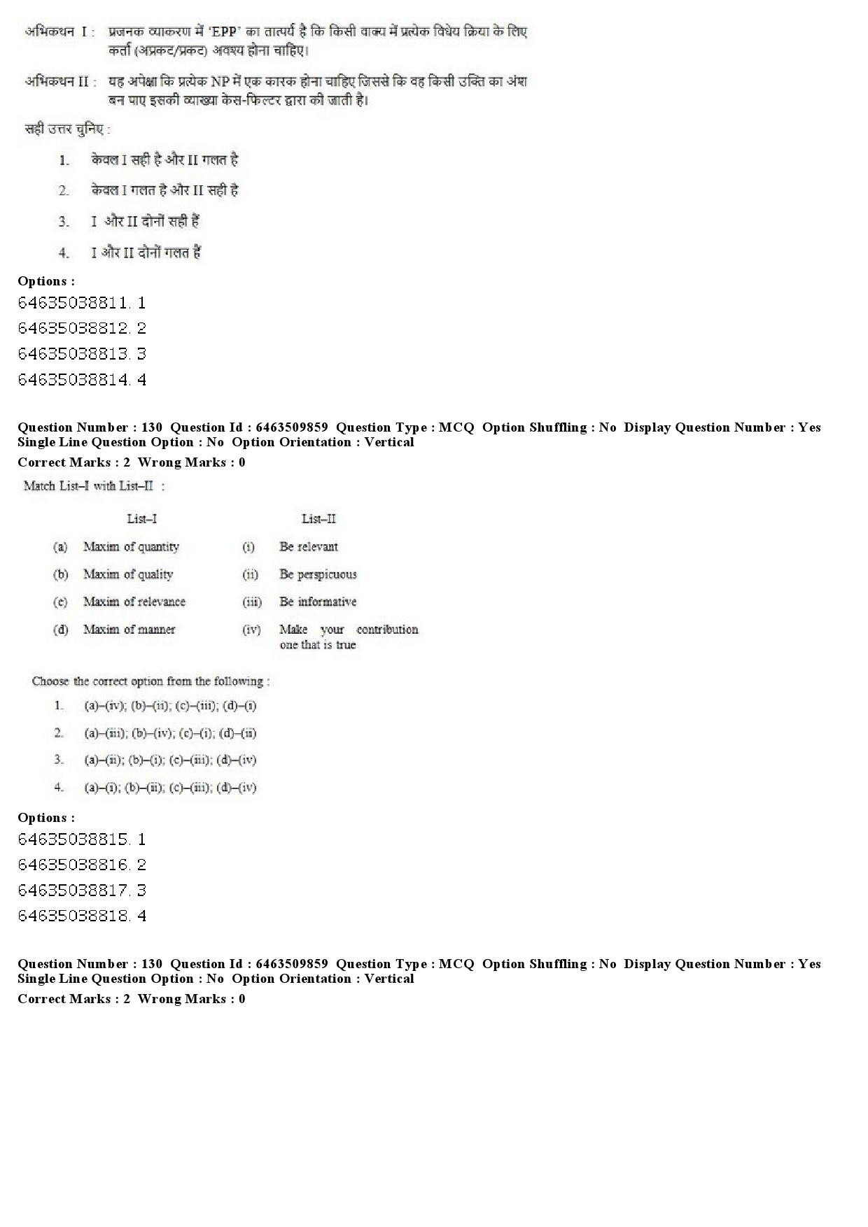 UGC NET Linguistics Question Paper June 2019 92