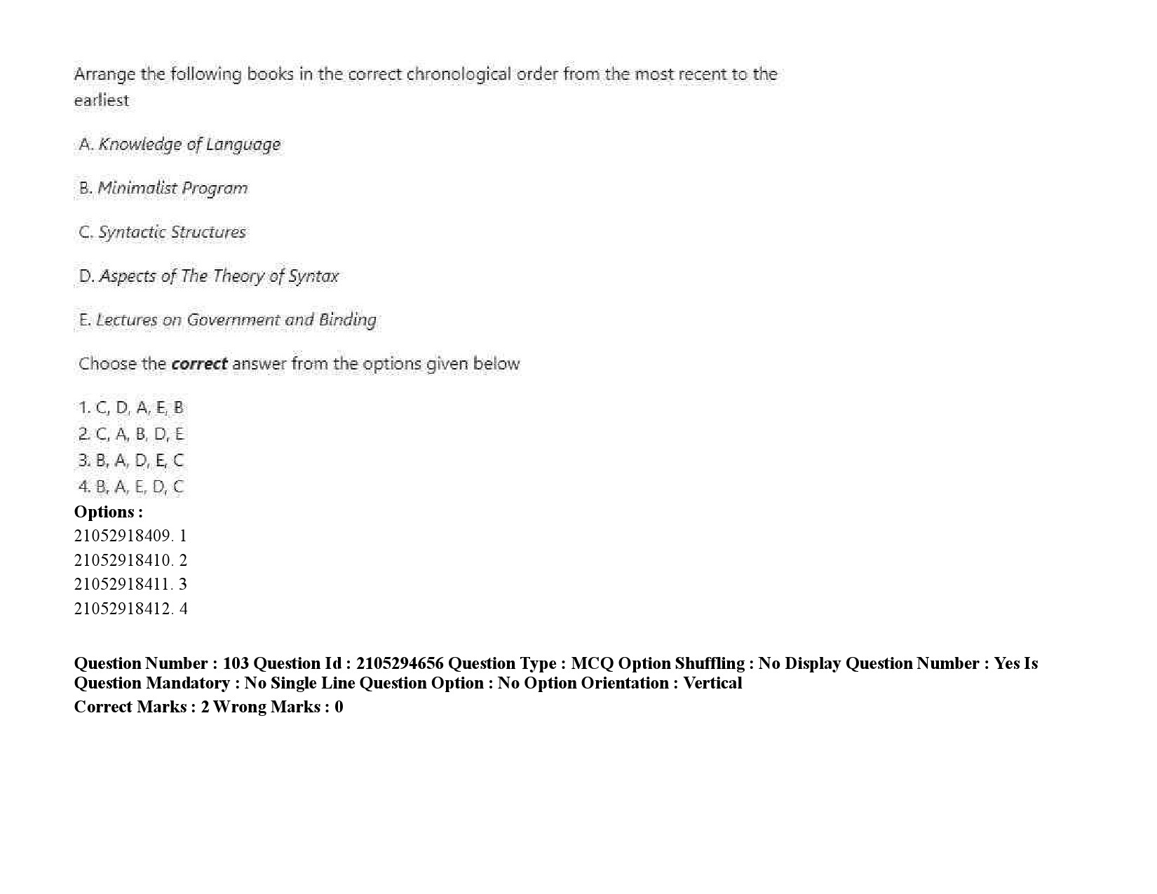 UGC NET Linguistics Question Paper September 2020 145