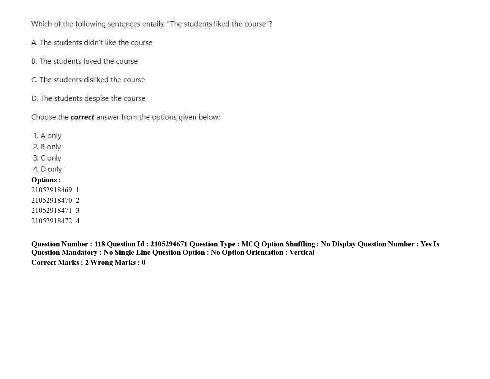 UGC NET Linguistics Question Paper September 2020 175