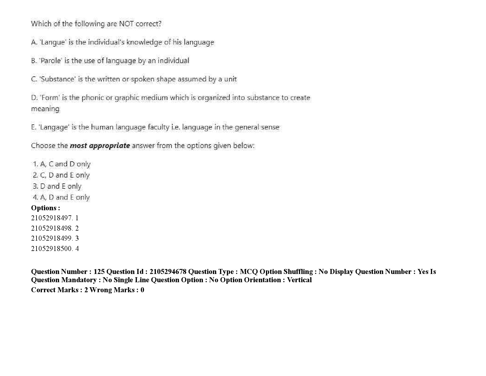 UGC NET Linguistics Question Paper September 2020 189