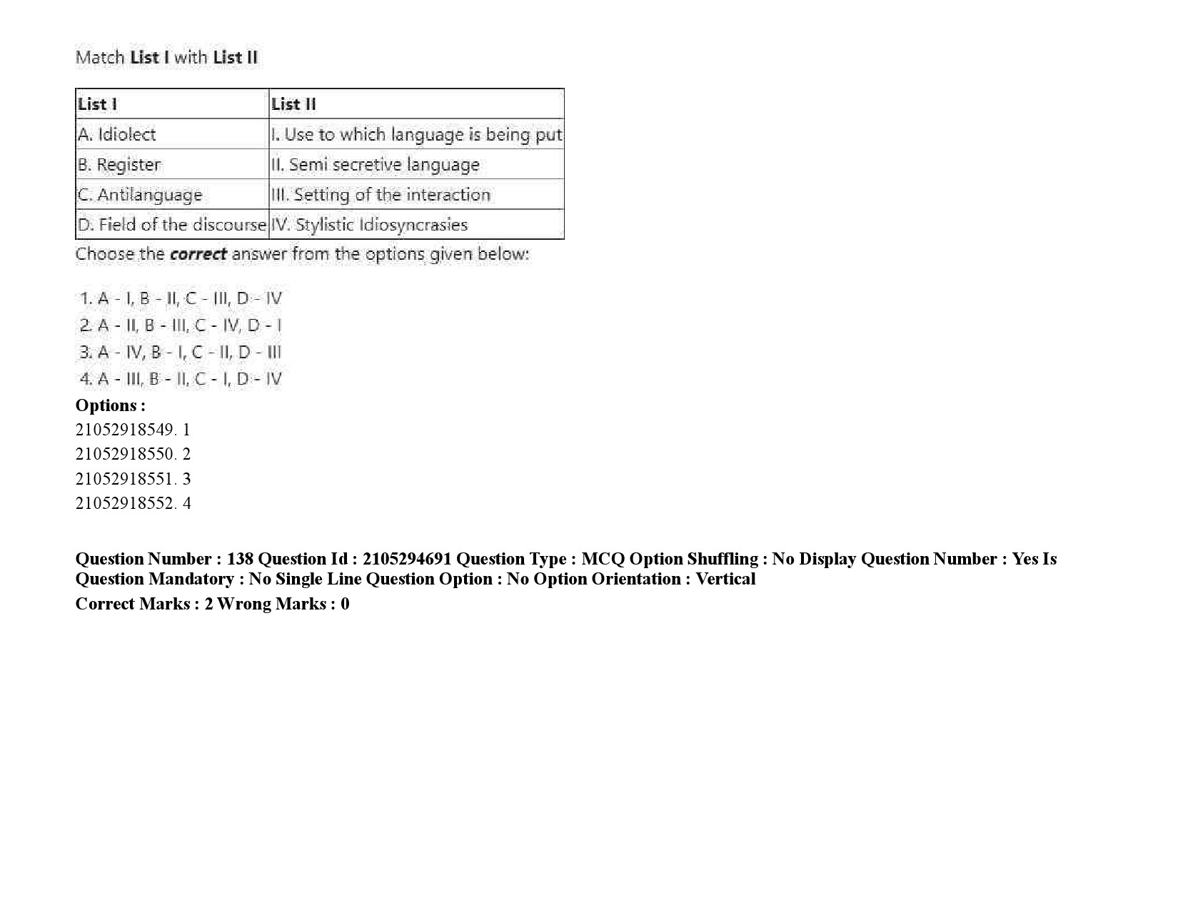 UGC NET Linguistics Question Paper September 2020 215