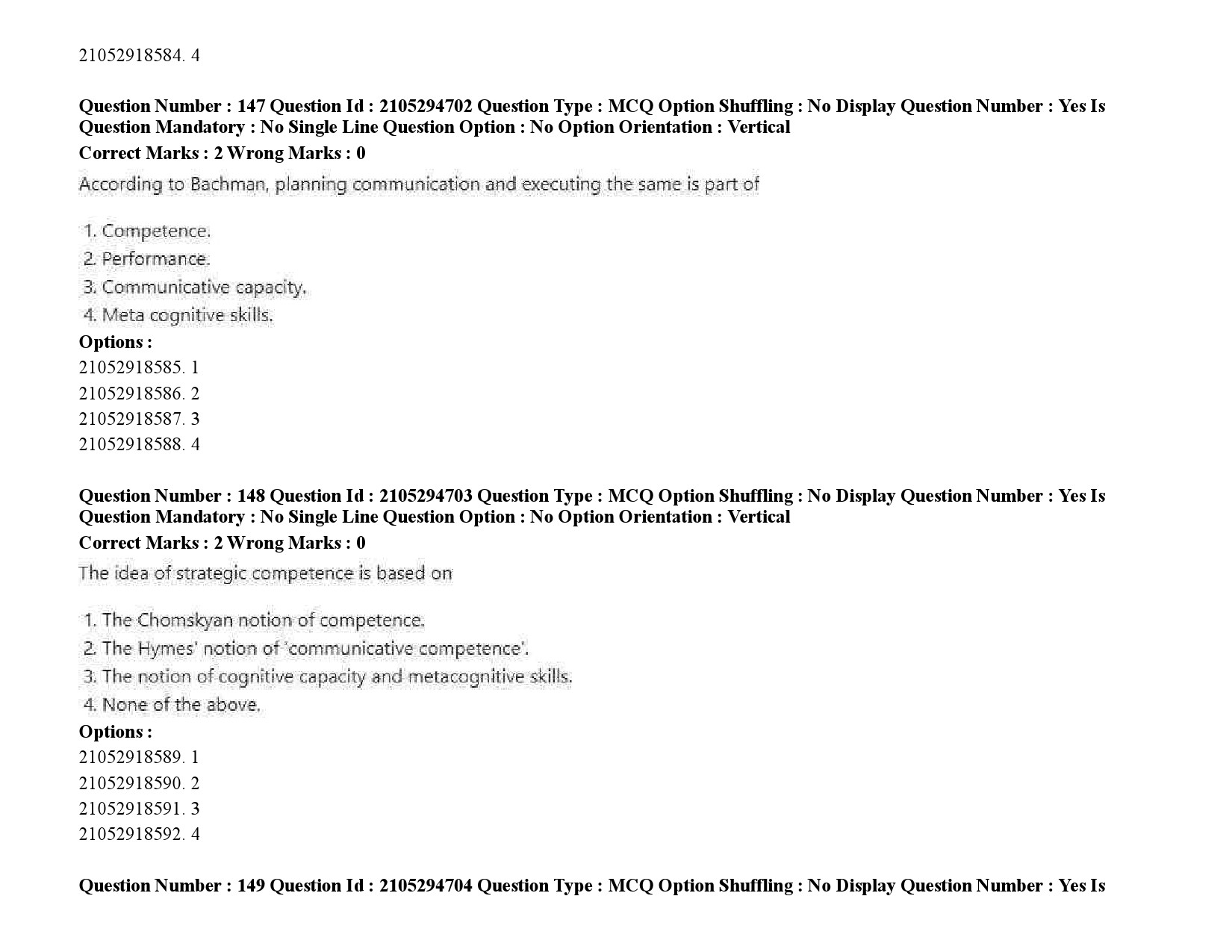 UGC NET Linguistics Question Paper September 2020 230