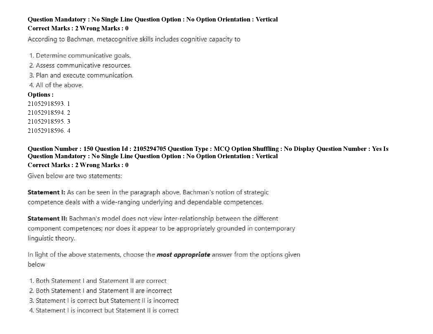 UGC NET Linguistics Question Paper September 2020 231