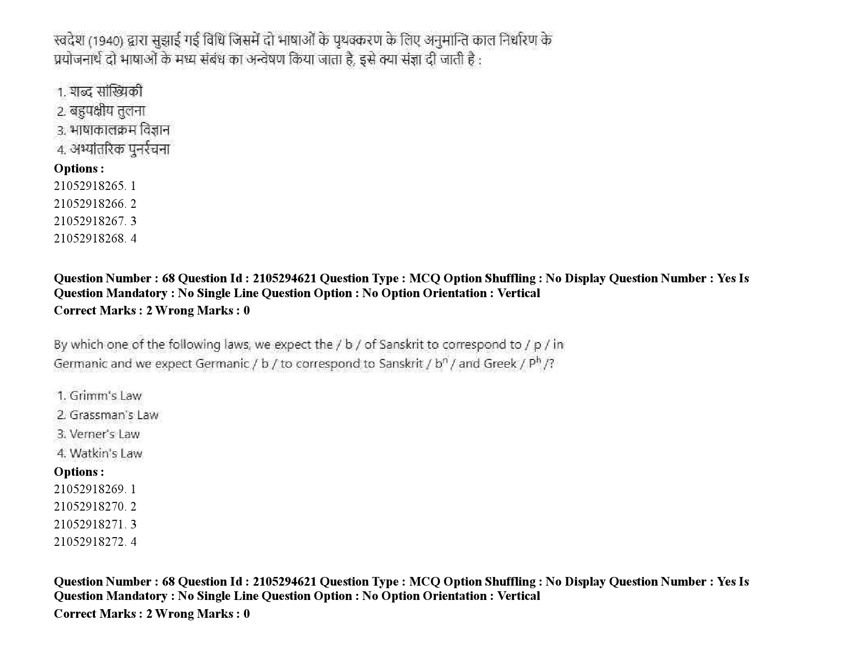 UGC NET Linguistics Question Paper September 2020 94