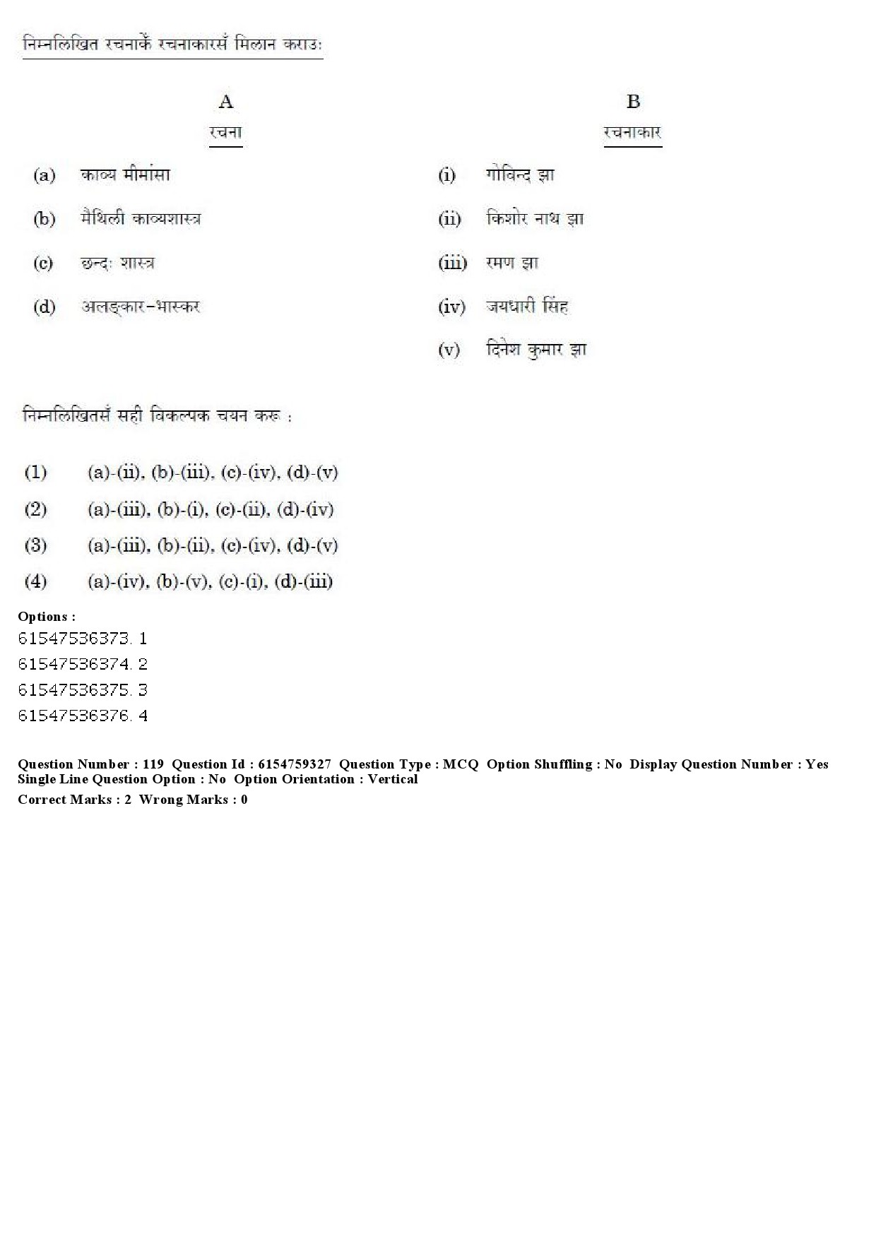 UGC NET Maithili Question Paper December 2019 108