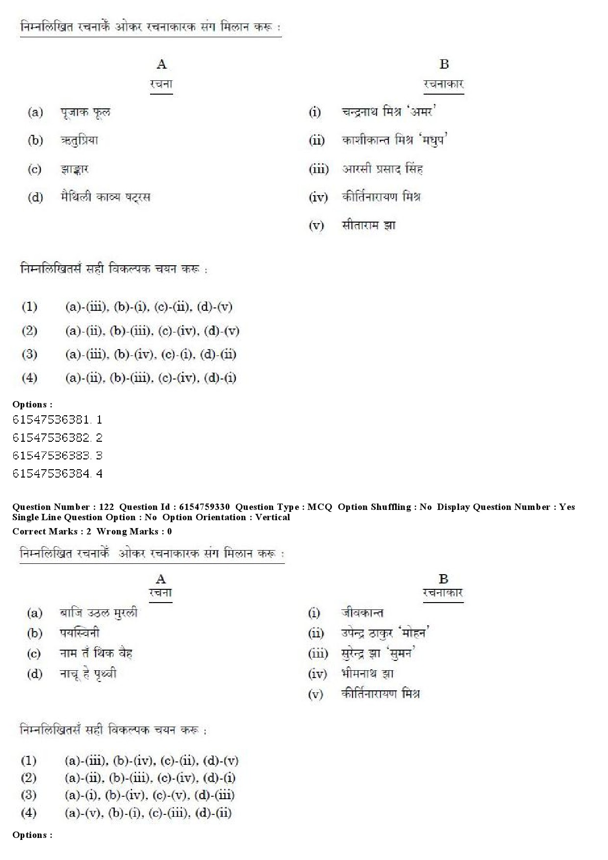 UGC NET Maithili Question Paper December 2019 113