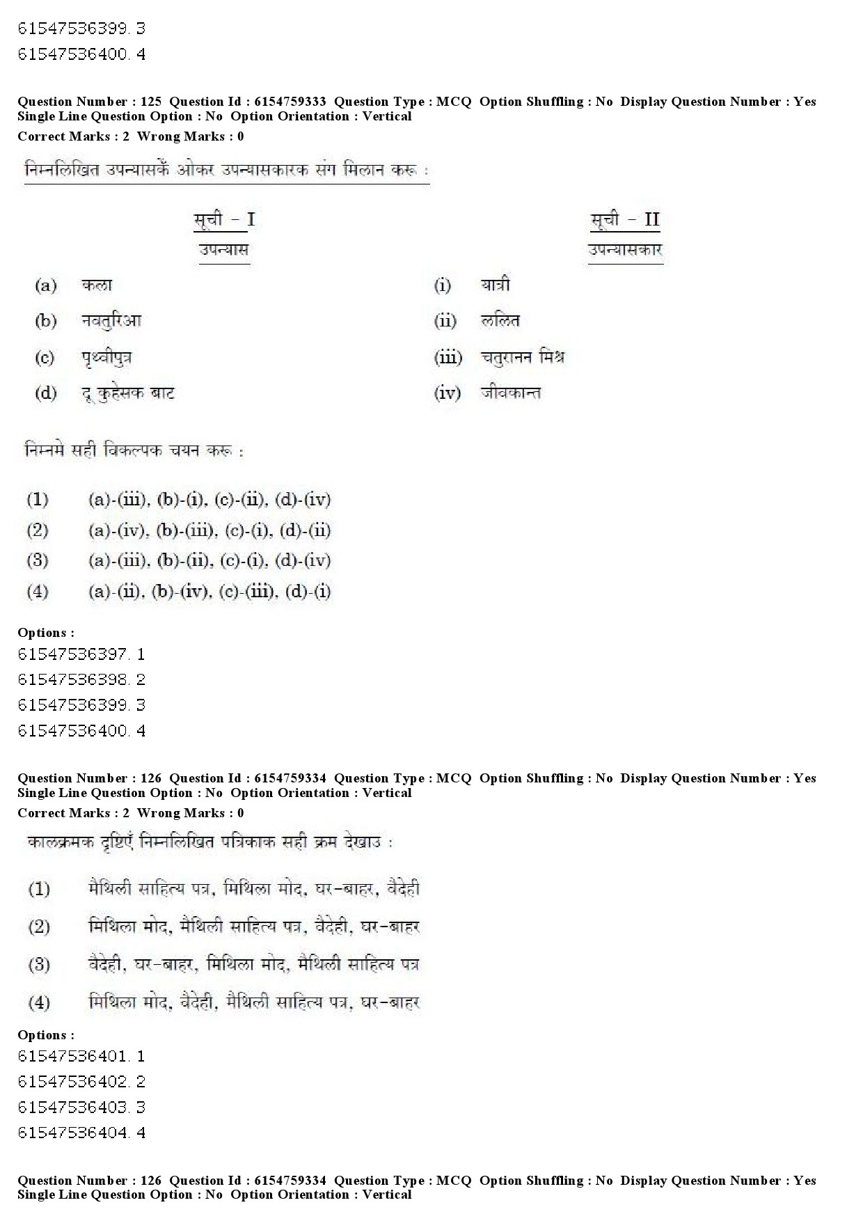 UGC NET Maithili Question Paper December 2019 117