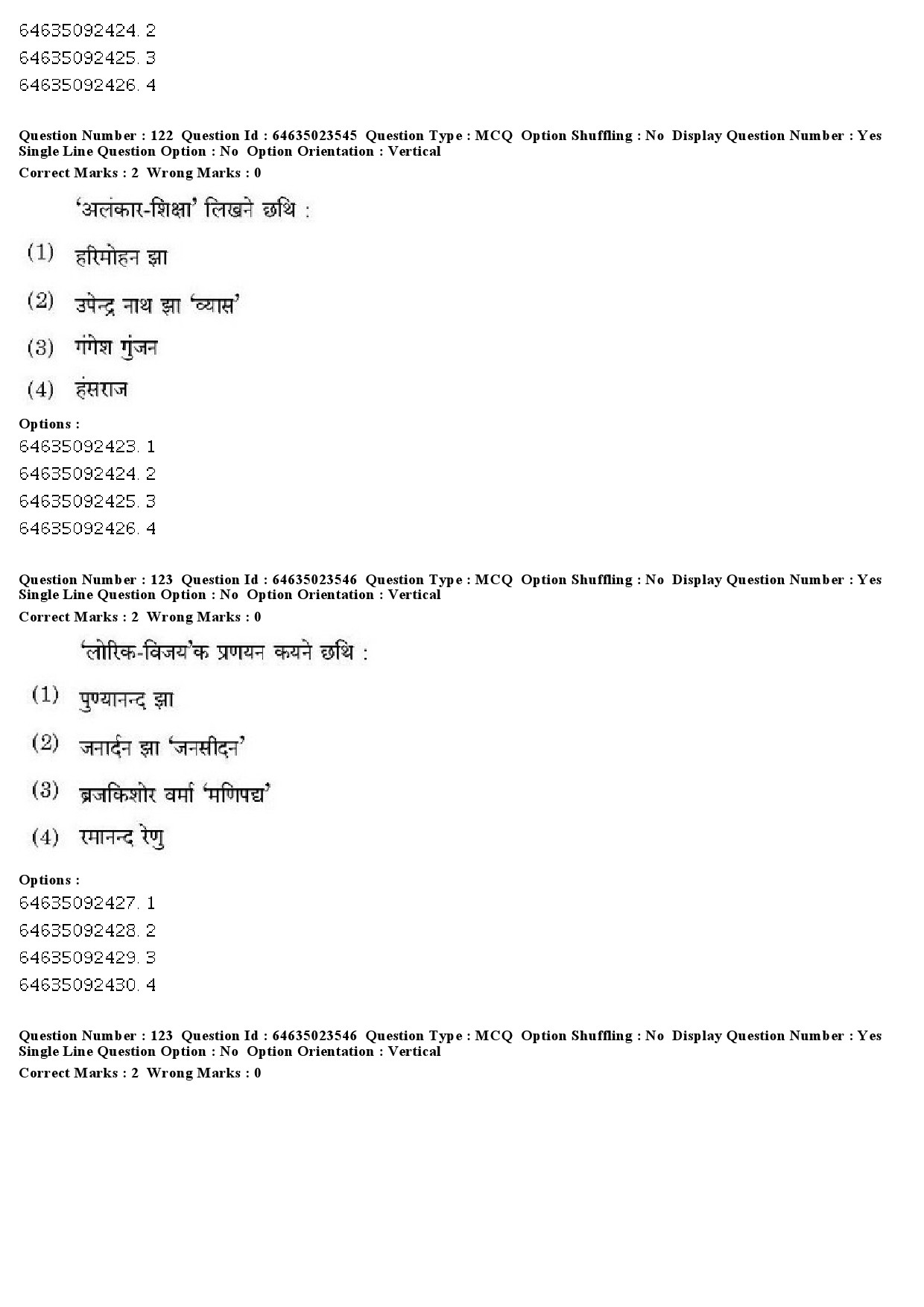 UGC NET Maithili Question Paper June 2019 93