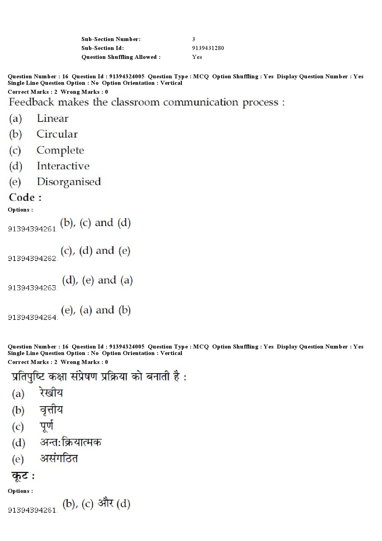 UGC NET Malayalam Question Paper December 2018 16