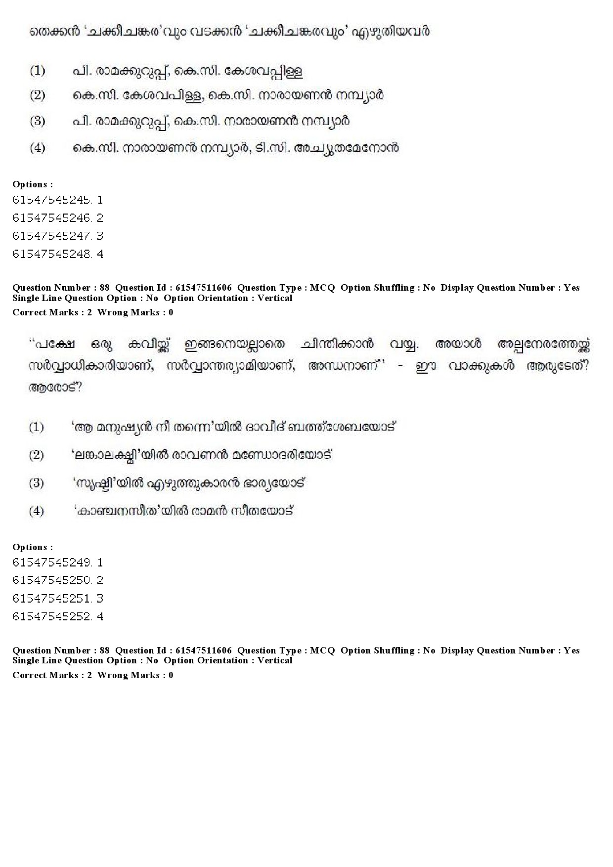 UGC NET Malayalam Question Paper December 2019 103