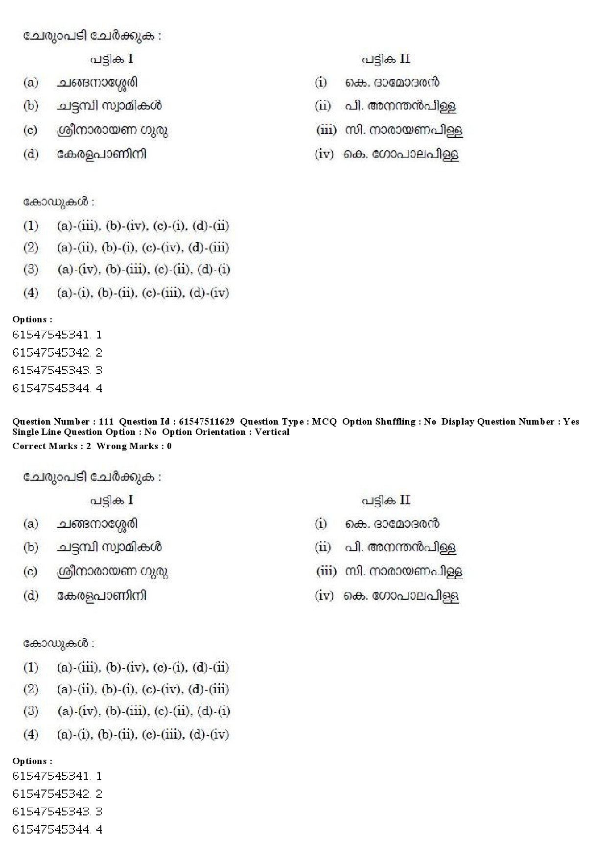 UGC NET Malayalam Question Paper December 2019 130