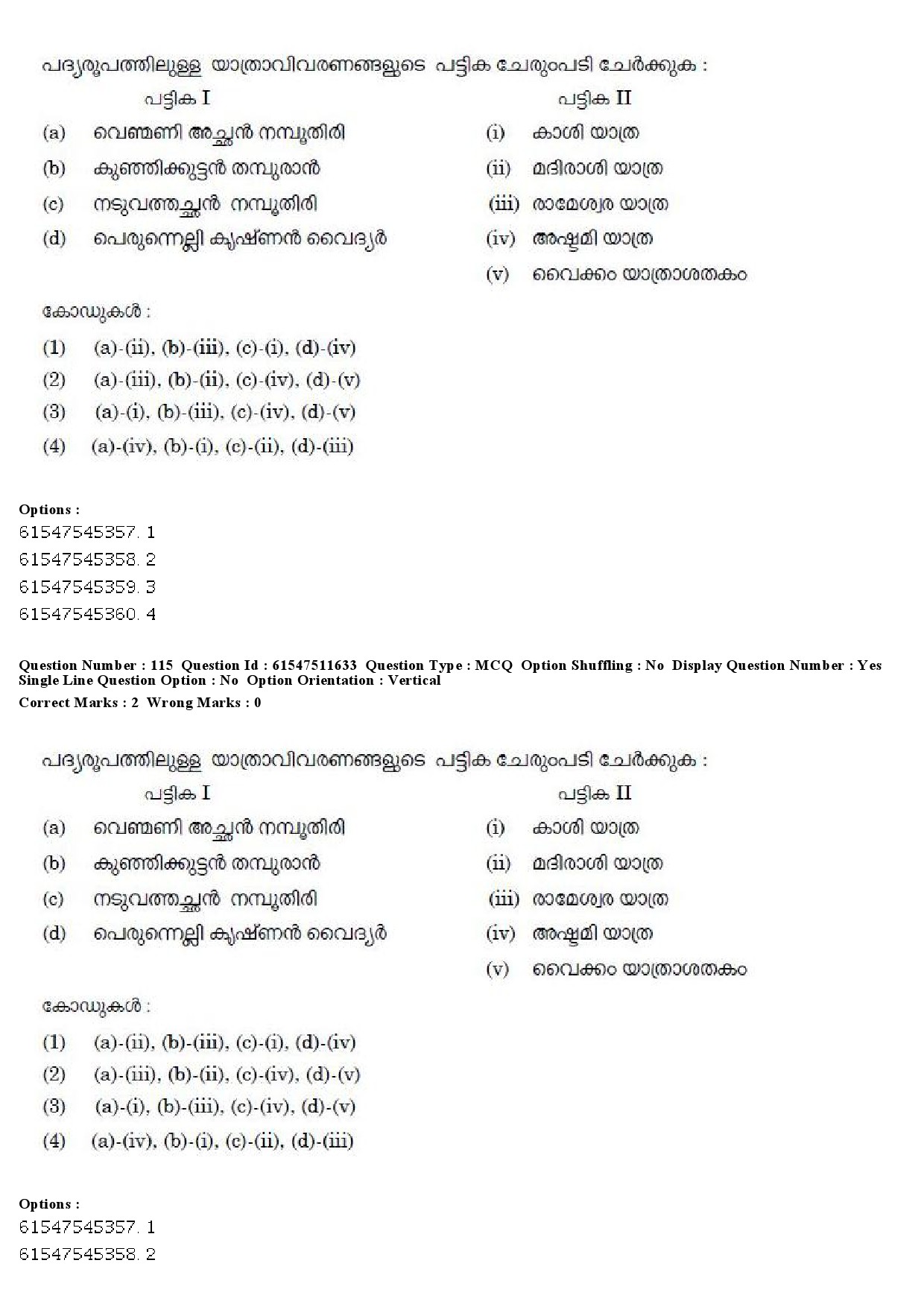 UGC NET Malayalam Question Paper December 2019 136