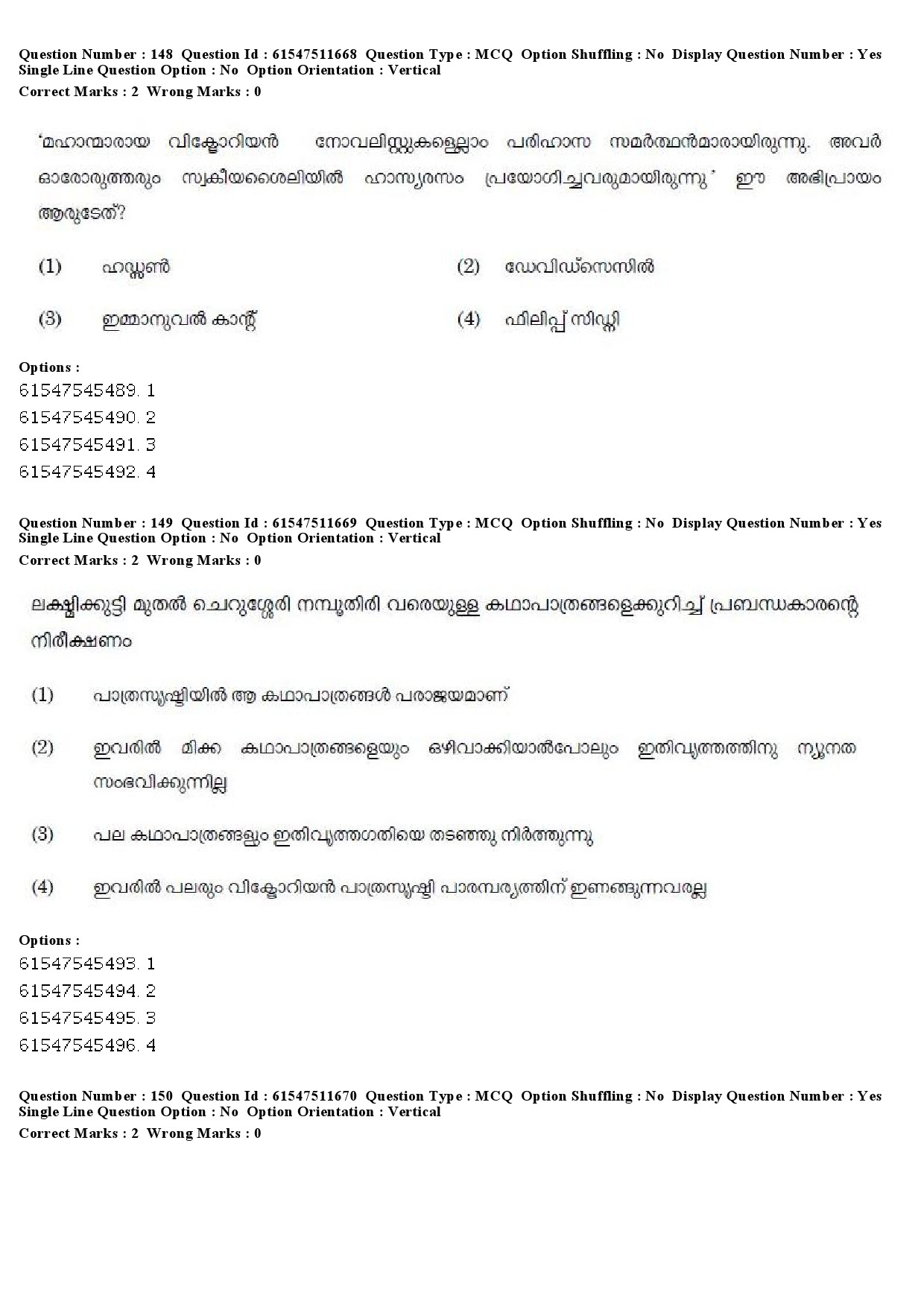 UGC NET Malayalam Question Paper December 2019 170