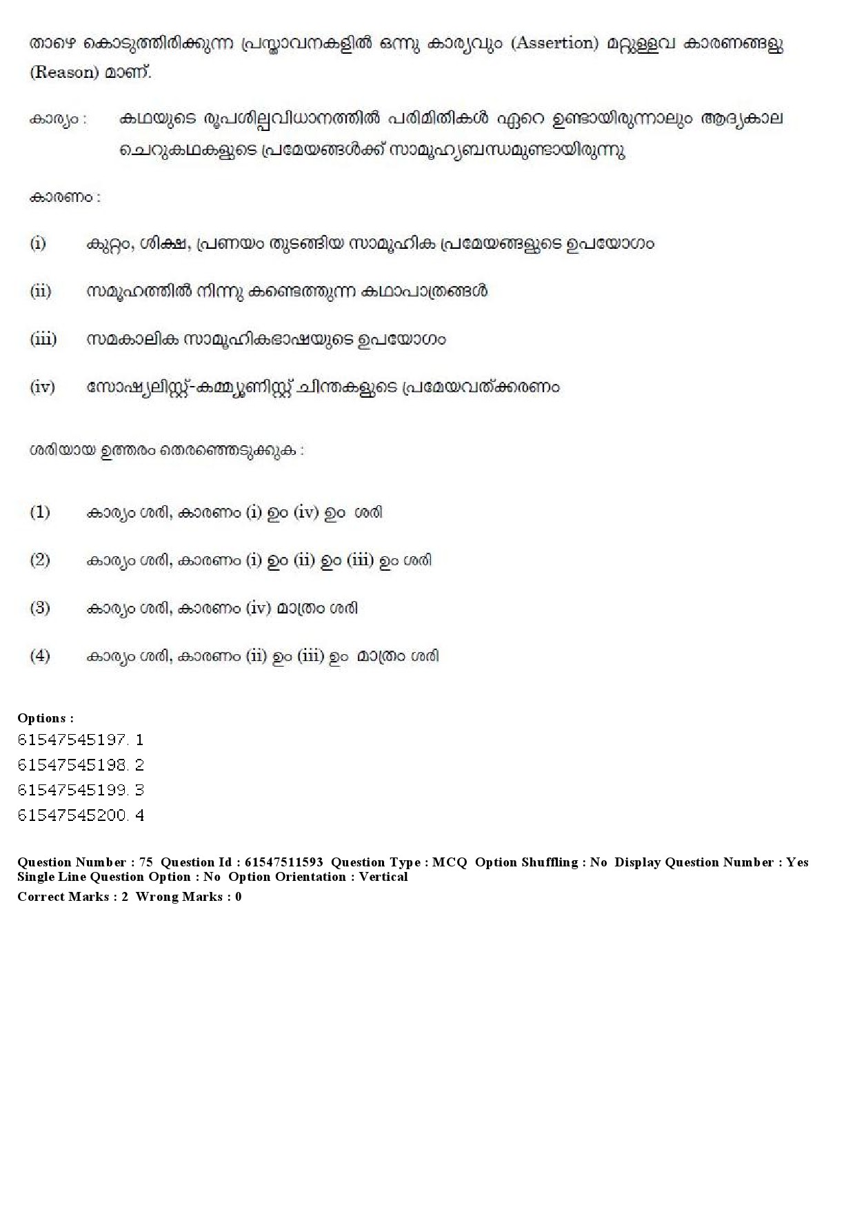 UGC NET Malayalam Question Paper December 2019 89