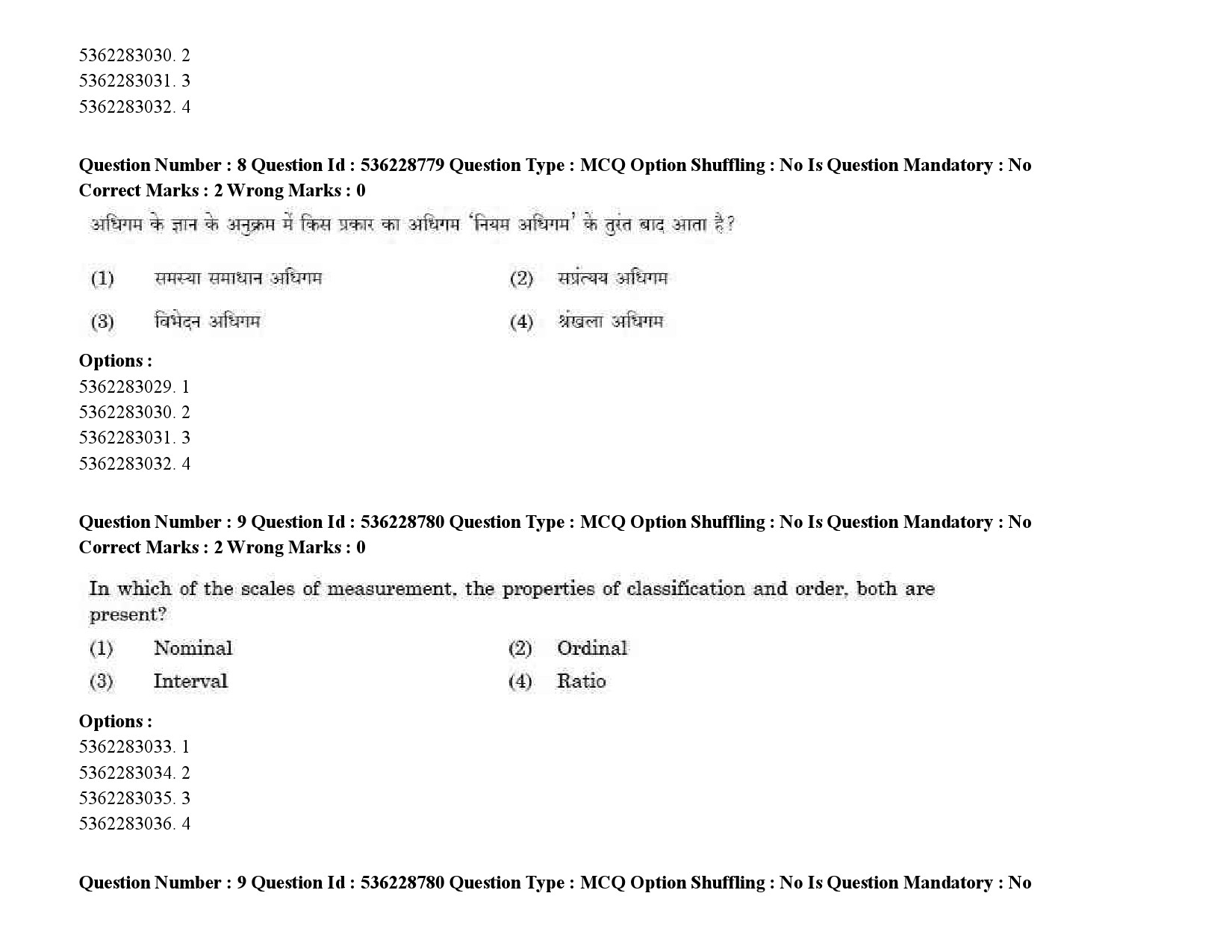 UGC NET Malayalam Question Paper September 2020 12