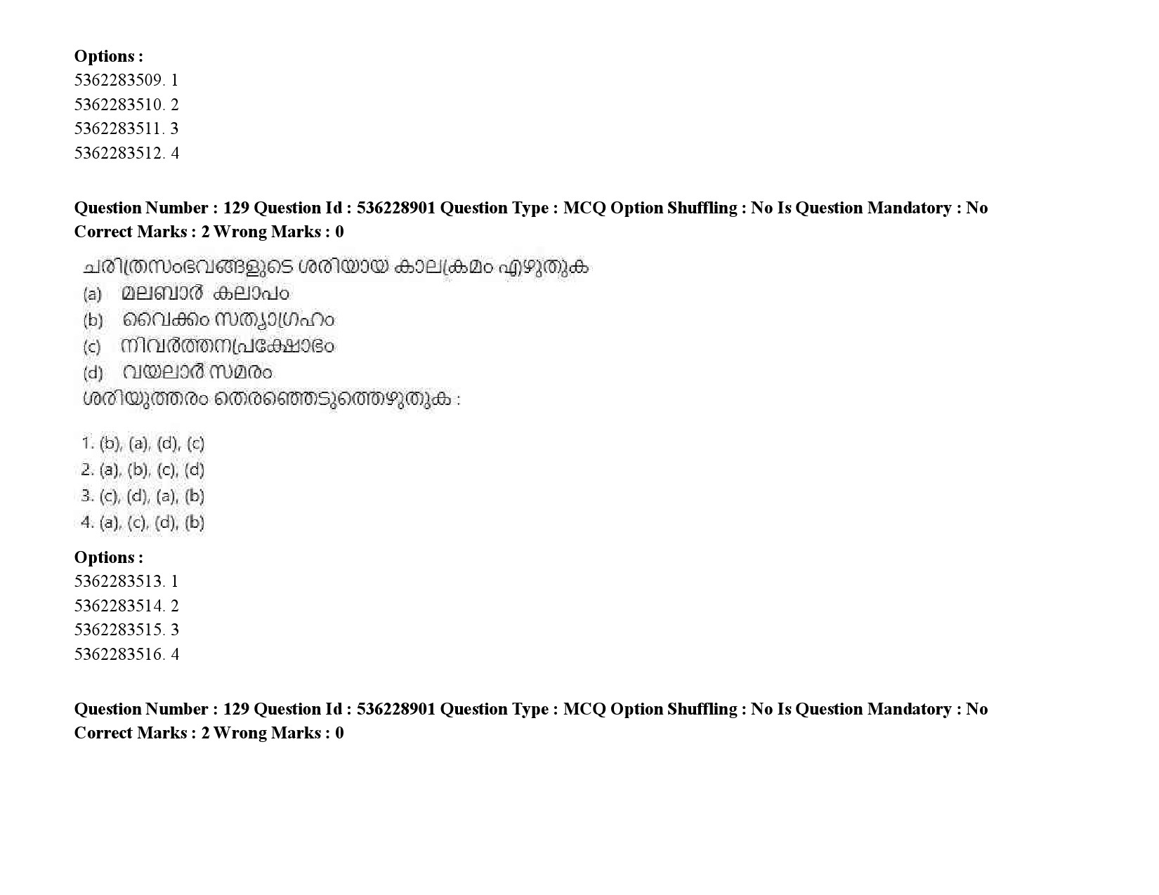 UGC NET Malayalam Question Paper September 2020 195