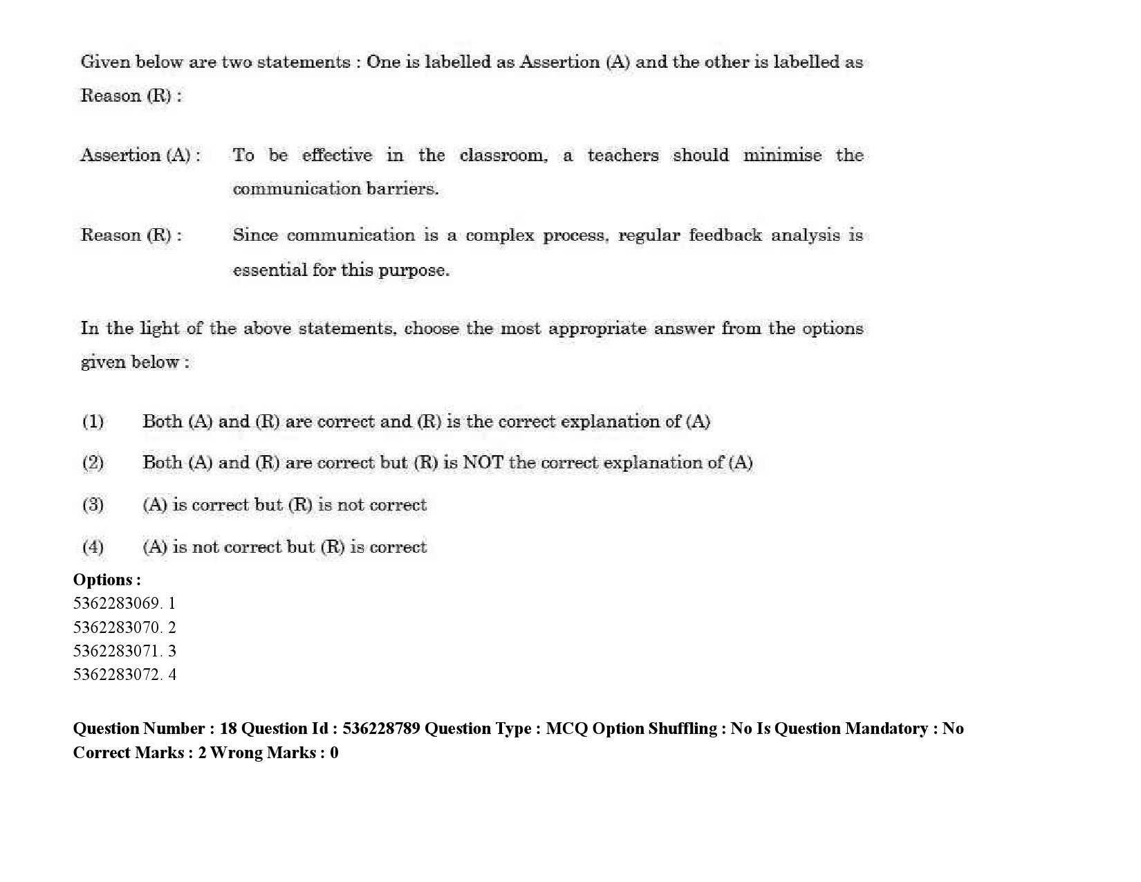 UGC NET Malayalam Question Paper September 2020 26