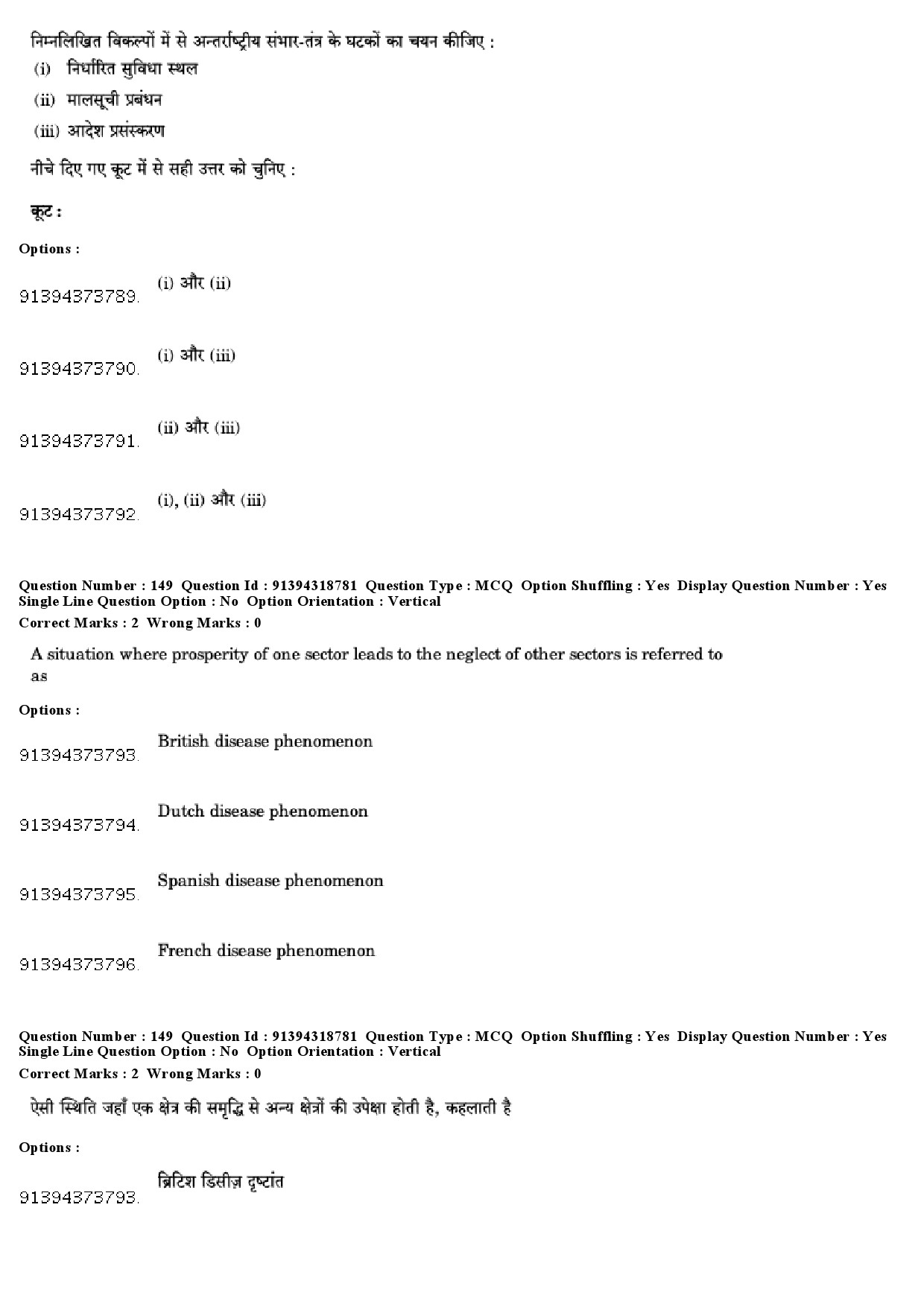 UGC NET Management Question Paper December 2018 137