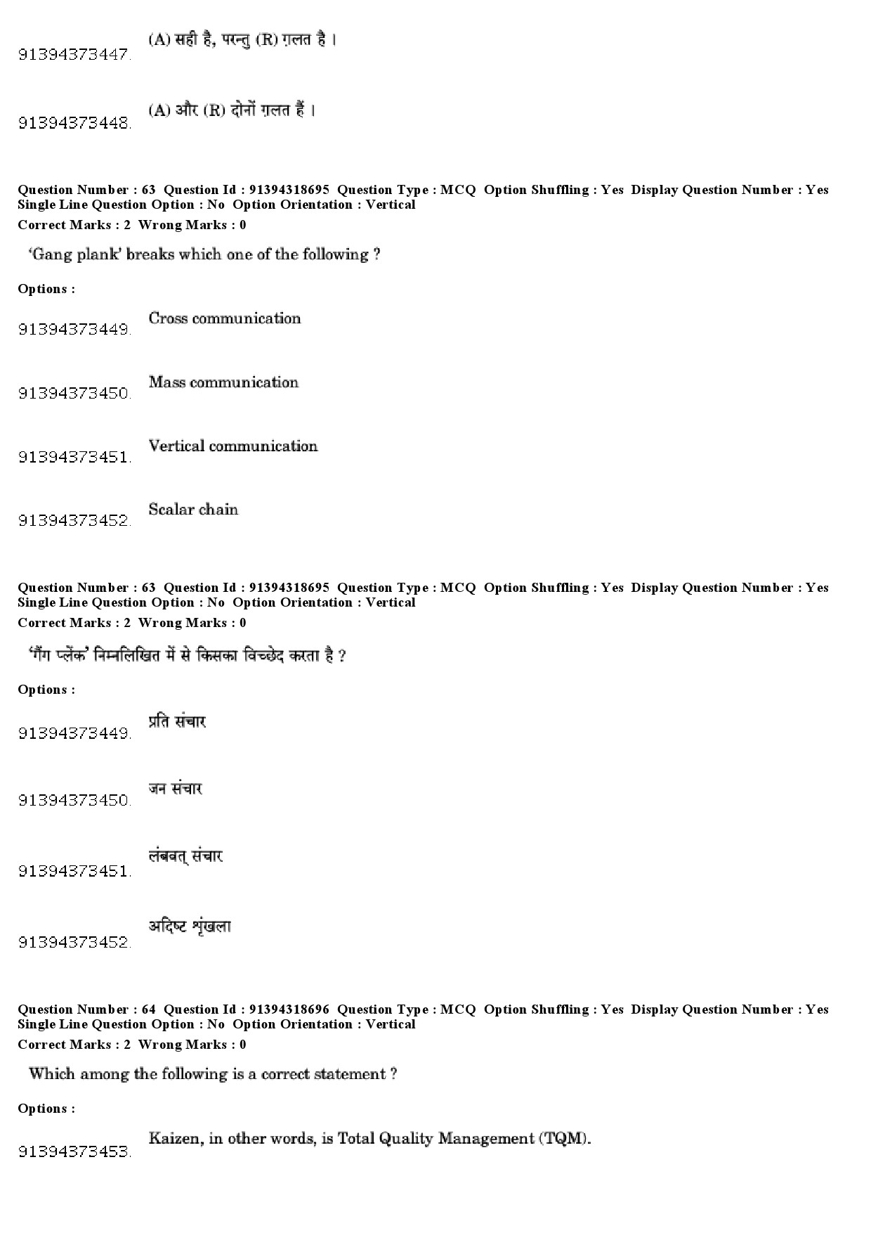 UGC NET Management Question Paper December 2018 56