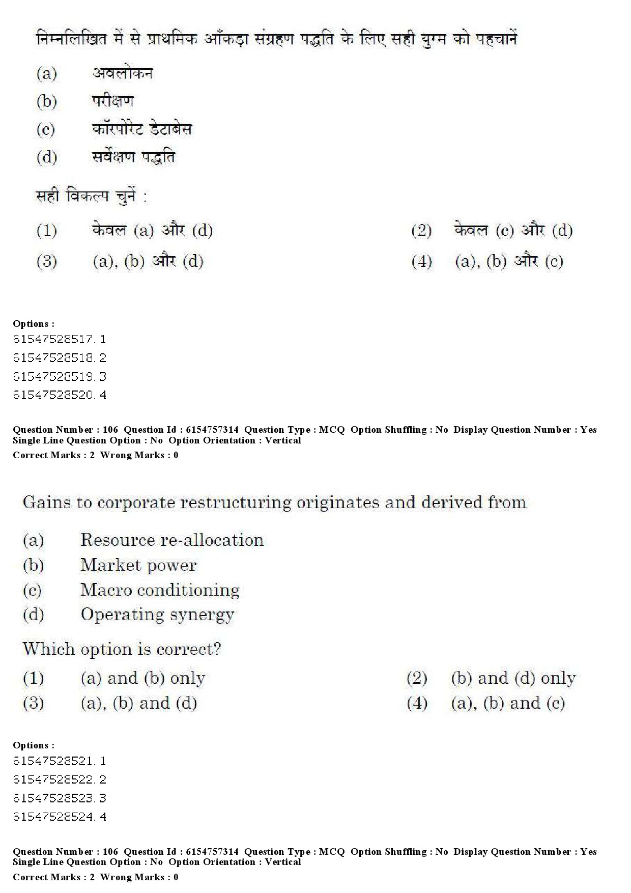 UGC NET Management Question Paper December 2019 101