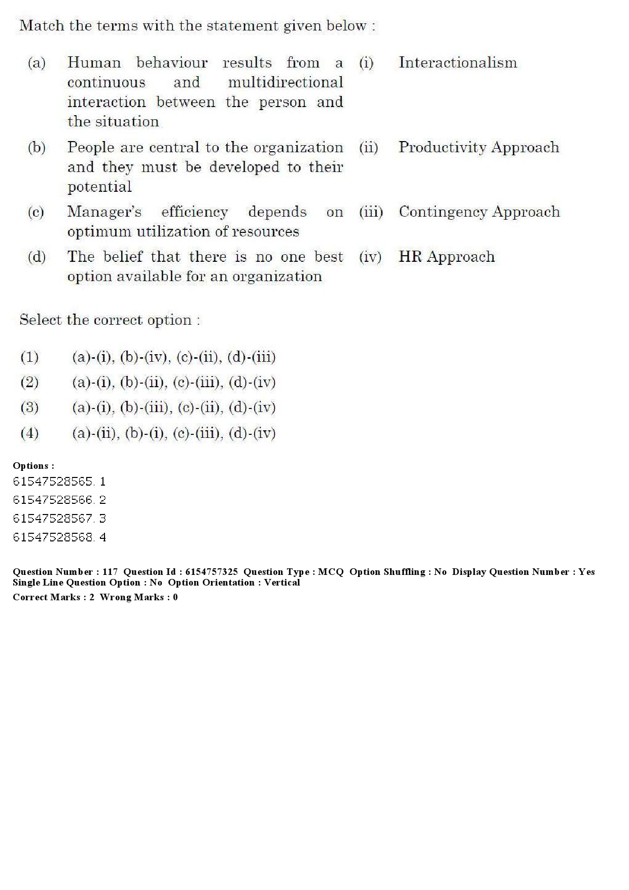 UGC NET Management Question Paper December 2019 113