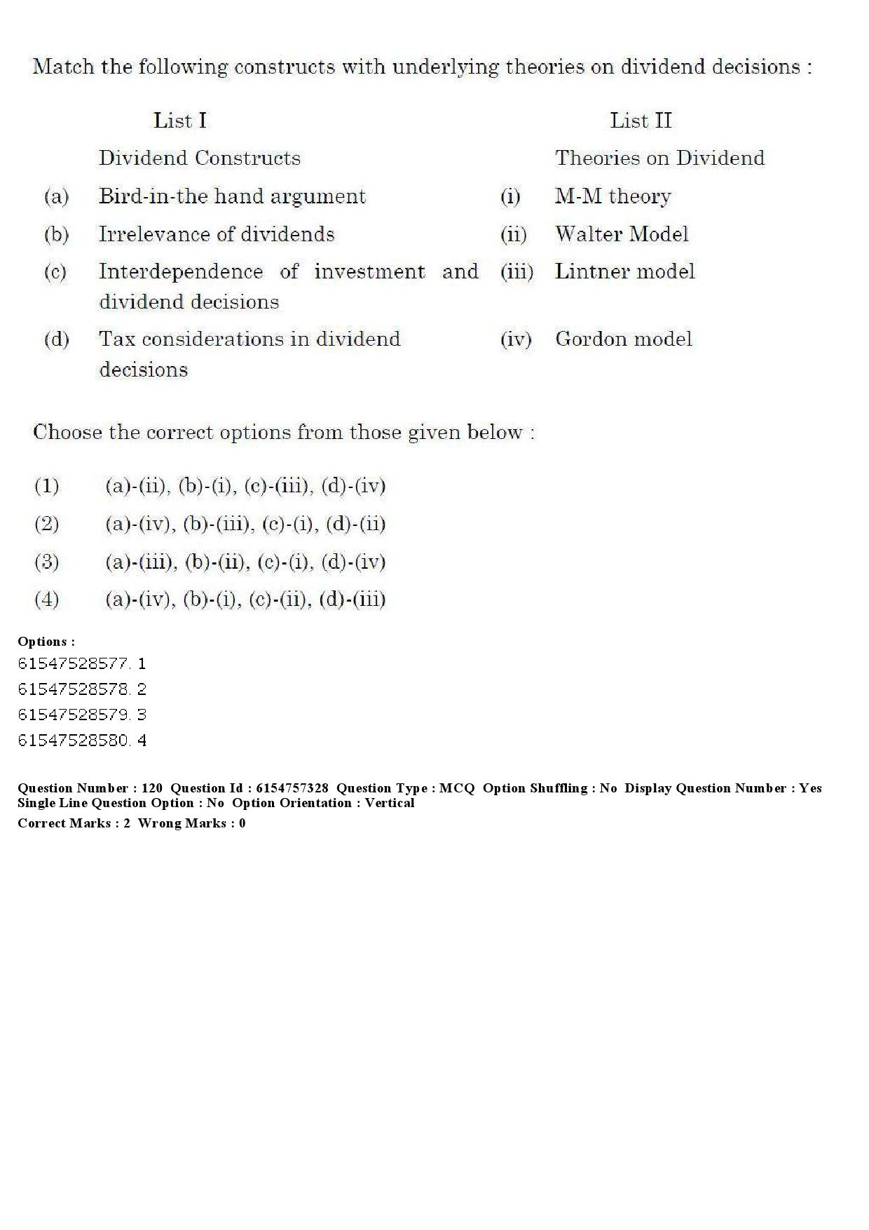 UGC NET Management Question Paper December 2019 119