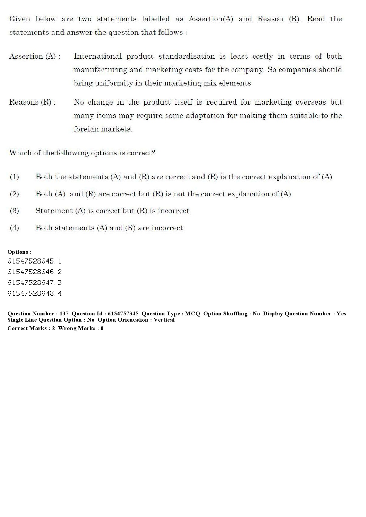 UGC NET Management Question Paper December 2019 143