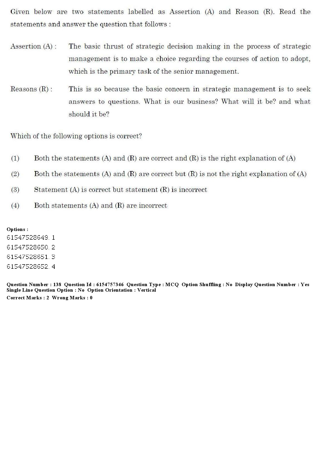 UGC NET Management Question Paper December 2019 145