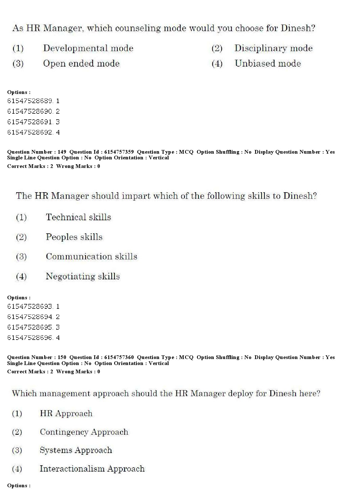 UGC NET Management Question Paper December 2019 156