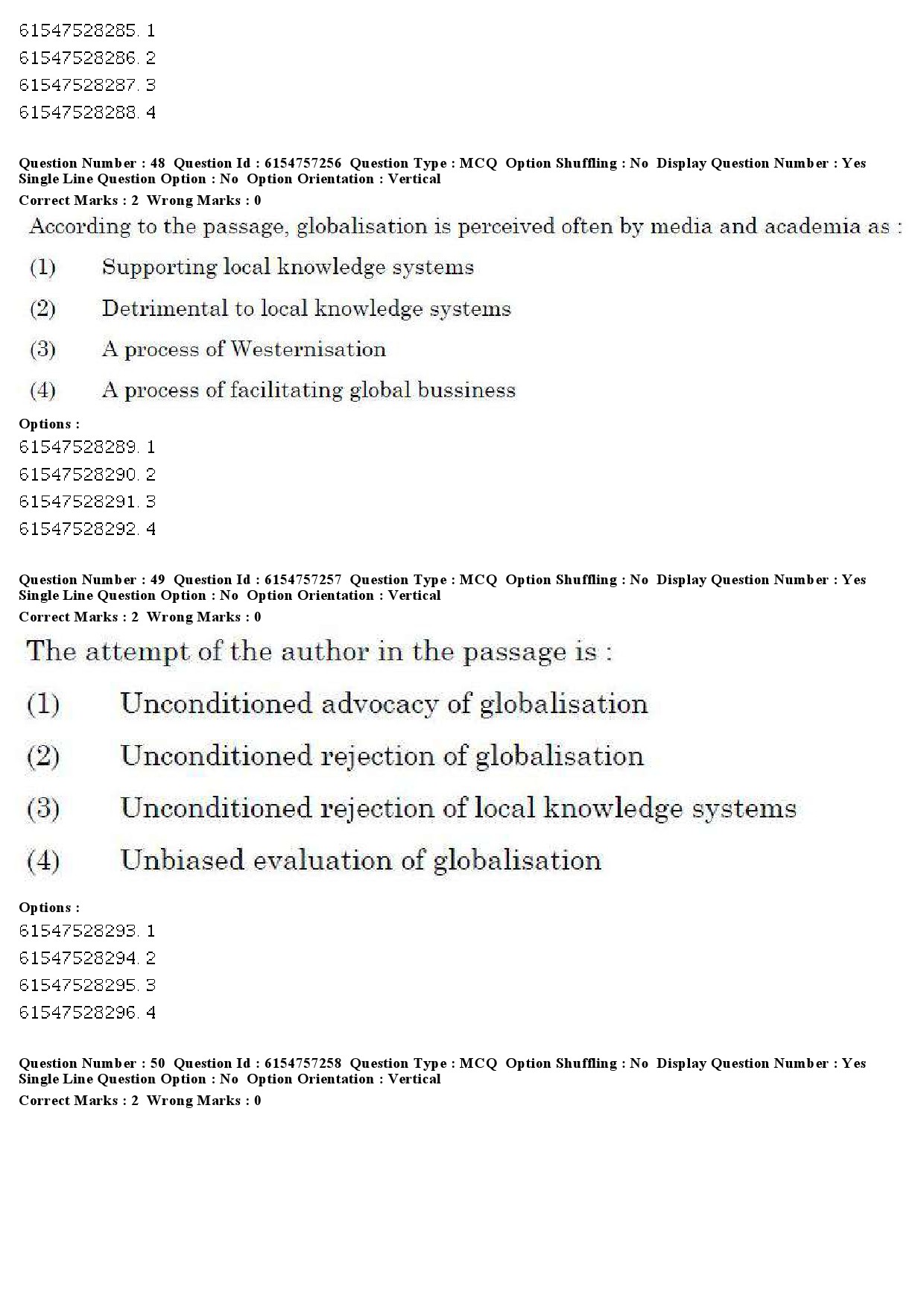 UGC NET Management Question Paper December 2019 50