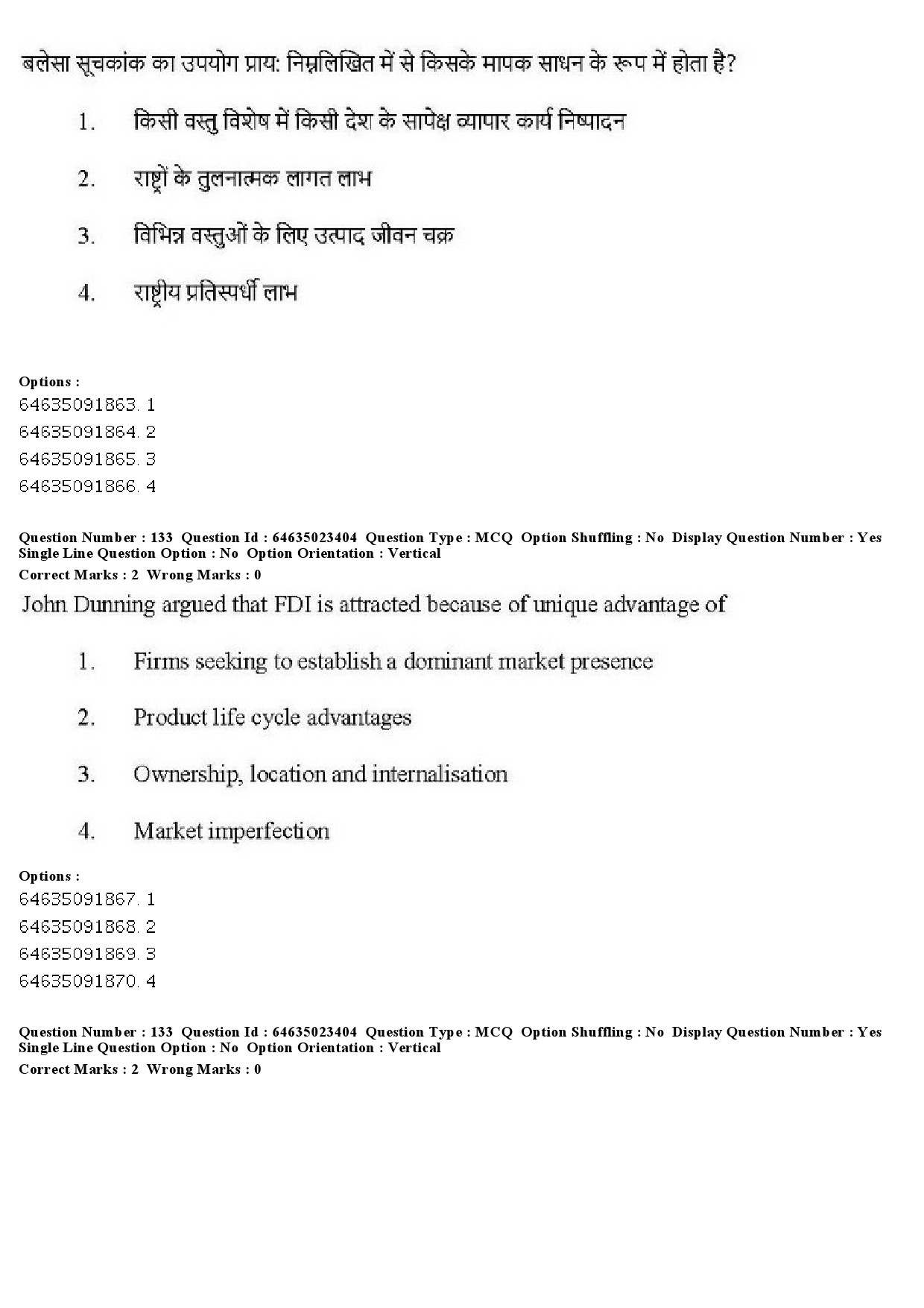 UGC NET Management Question Paper June 2019 137