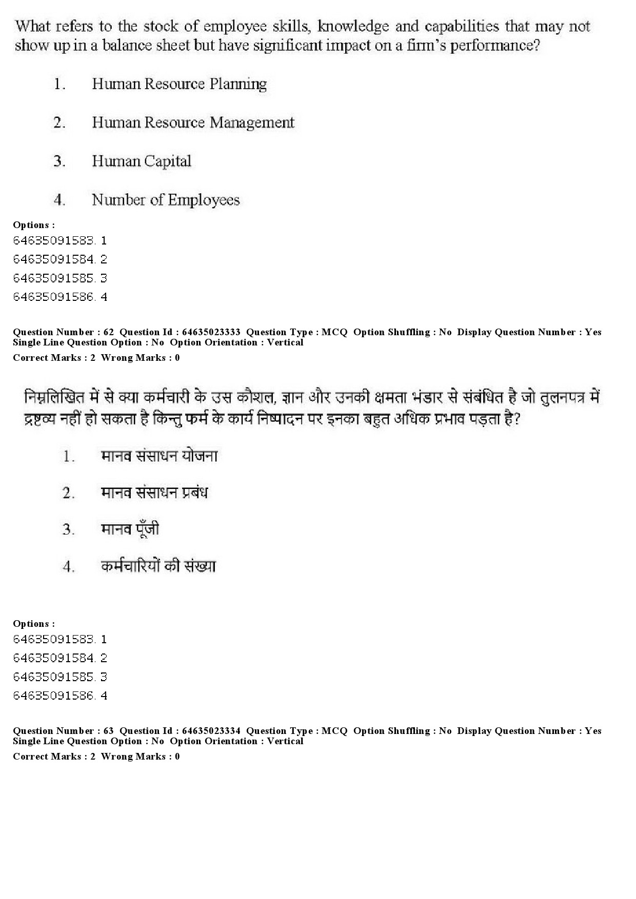 UGC NET Management Question Paper June 2019 55