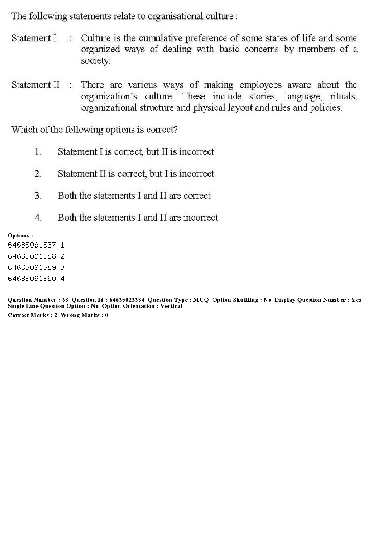 UGC NET Management Question Paper June 2019 56