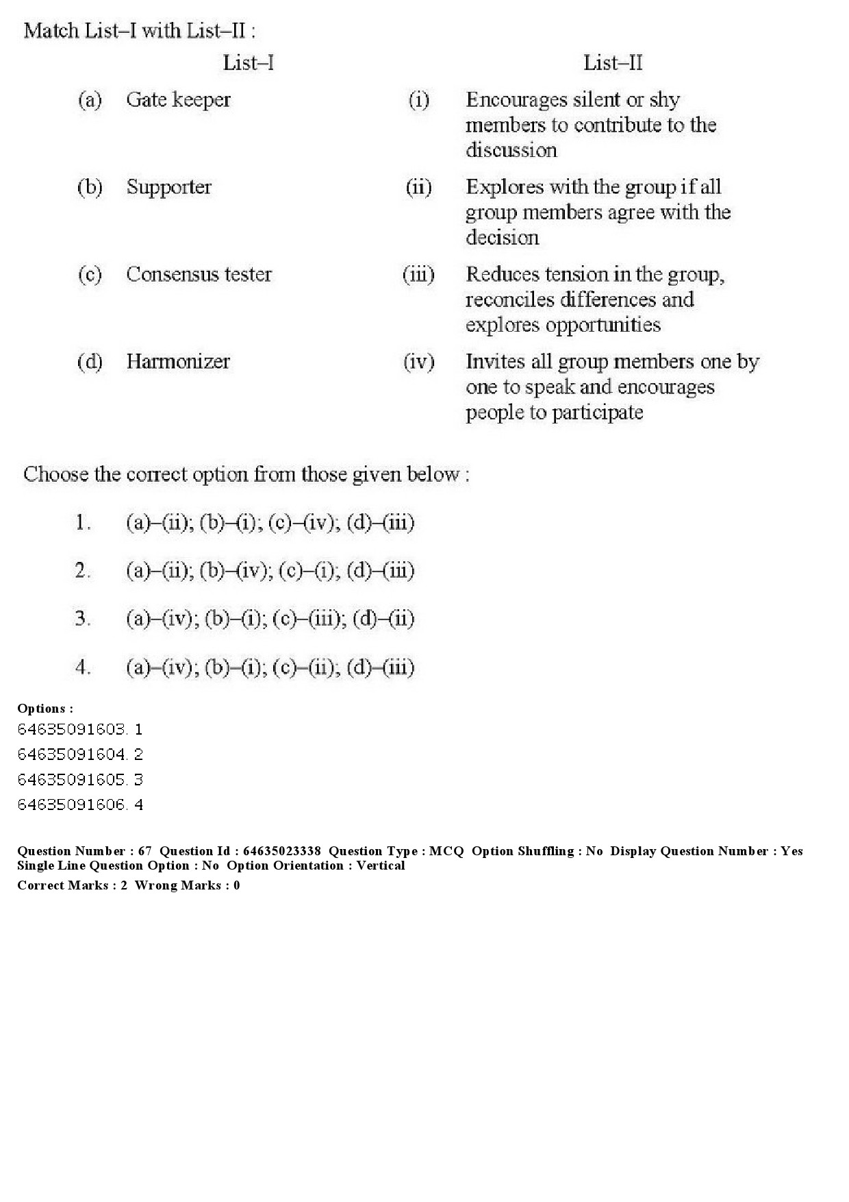 UGC NET Management Question Paper June 2019 62