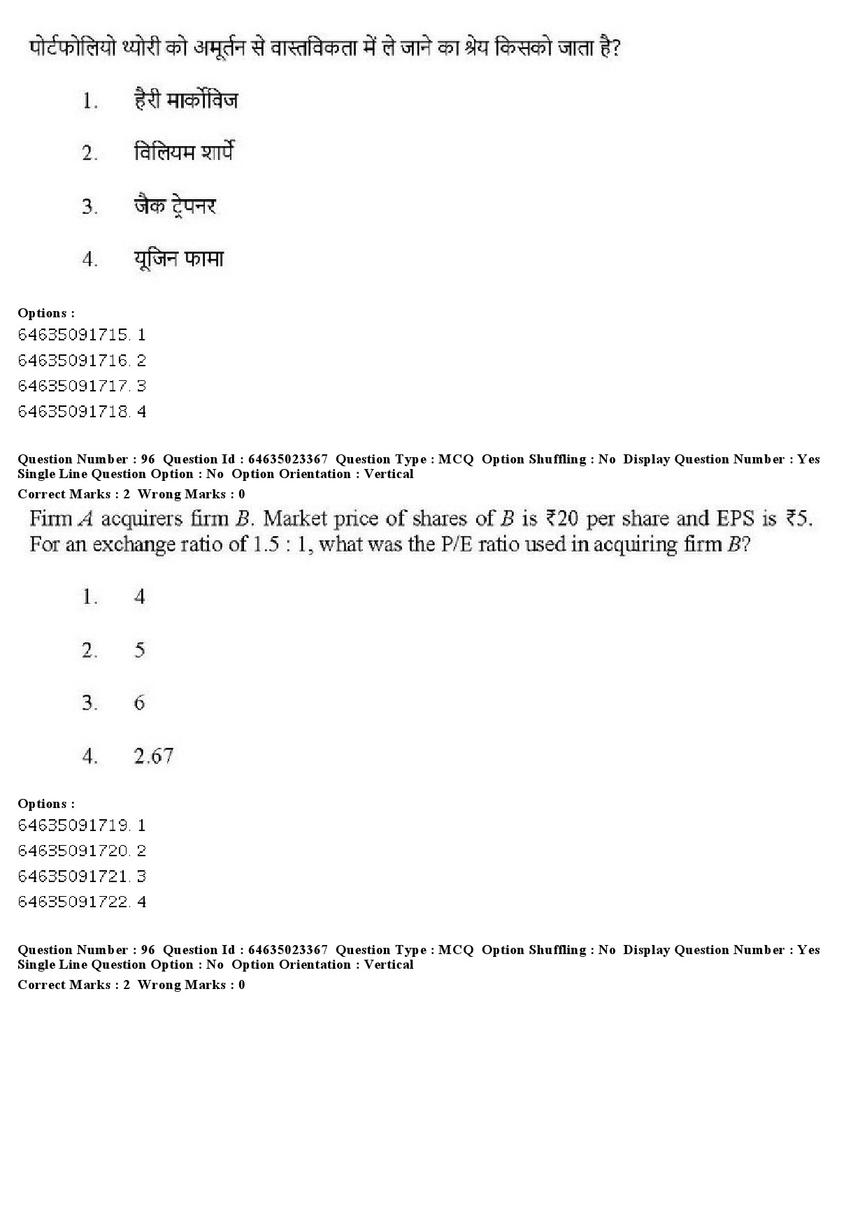 UGC NET Management Question Paper June 2019 95