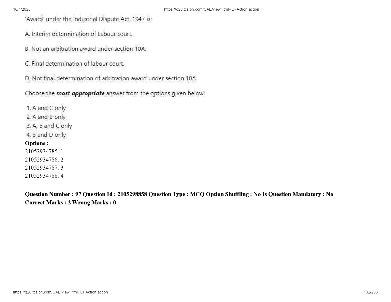 UGC NET Management Question Paper September 2020 132