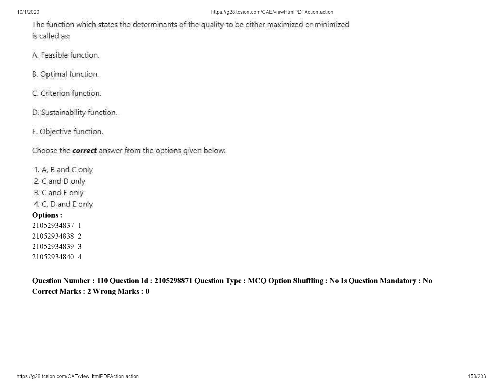 UGC NET Management Question Paper September 2020 158