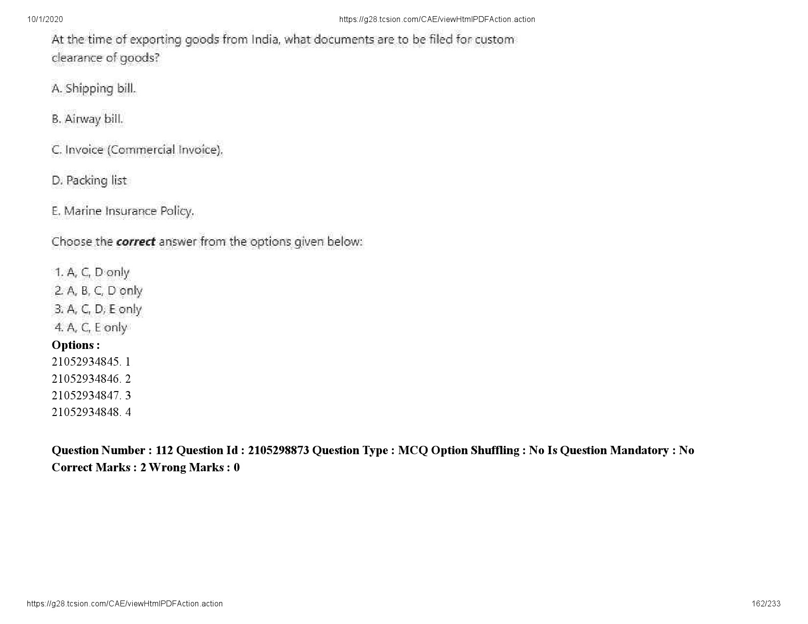 UGC NET Management Question Paper September 2020 162