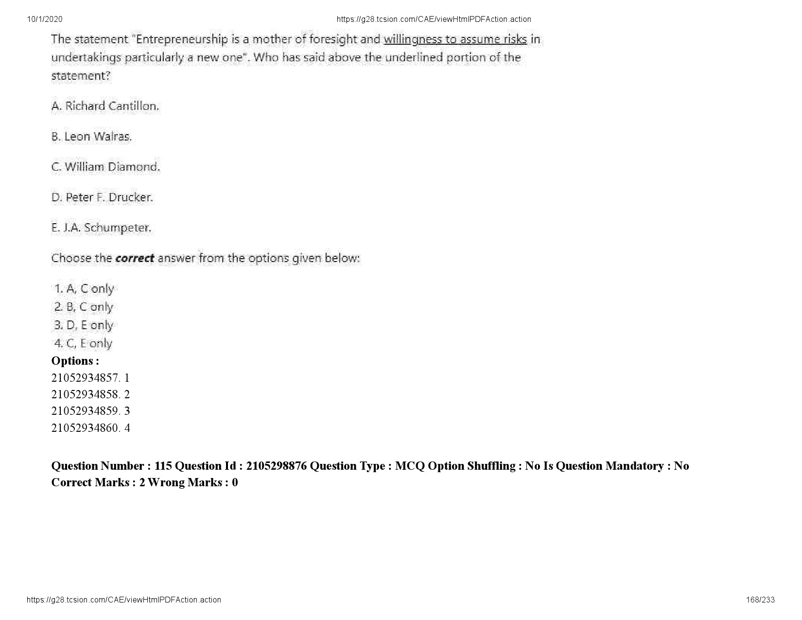 UGC NET Management Question Paper September 2020 168